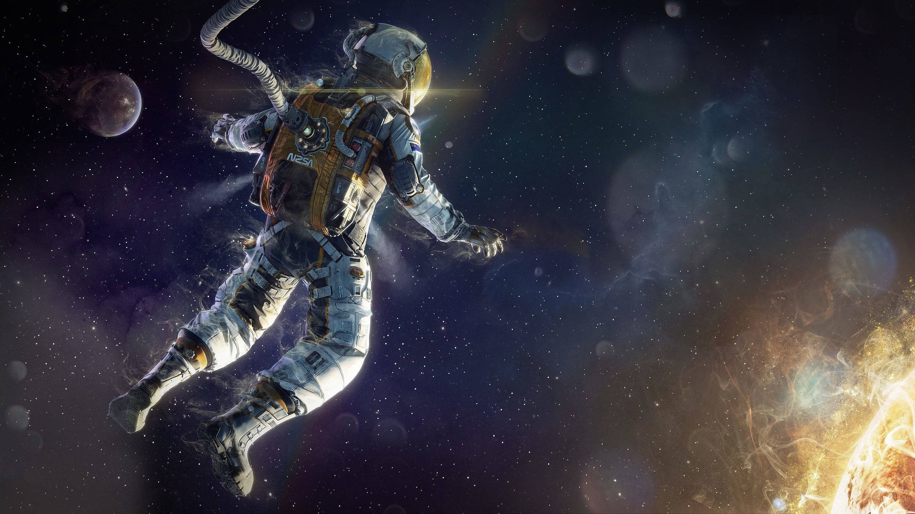 Astronaut Falling In Black Hole Wallpapers