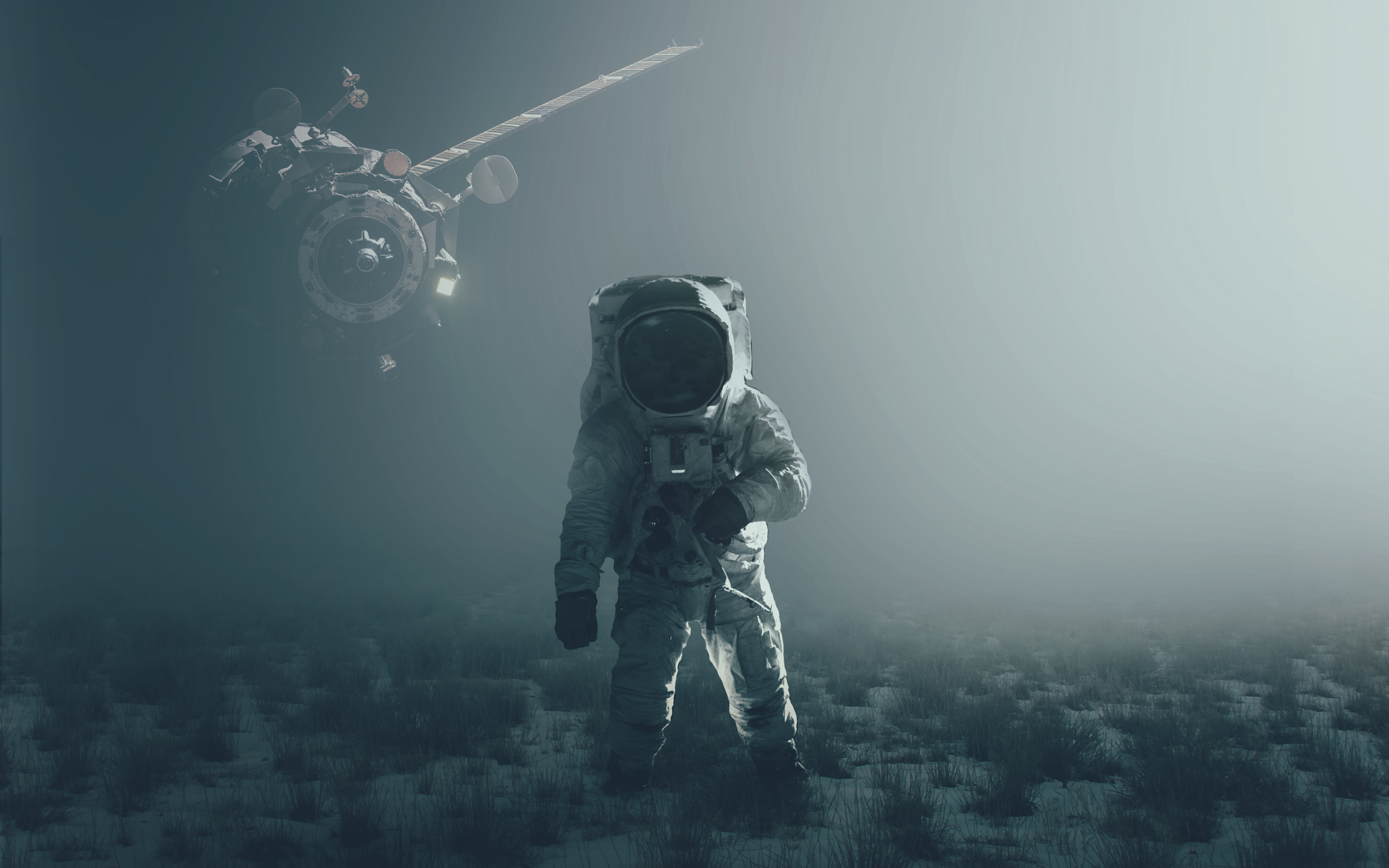 Astronaut Flying In The Space 5K Wallpapers