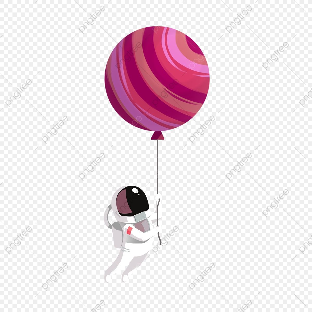 Astronaut Holding Of Colorful Balloons Wallpapers