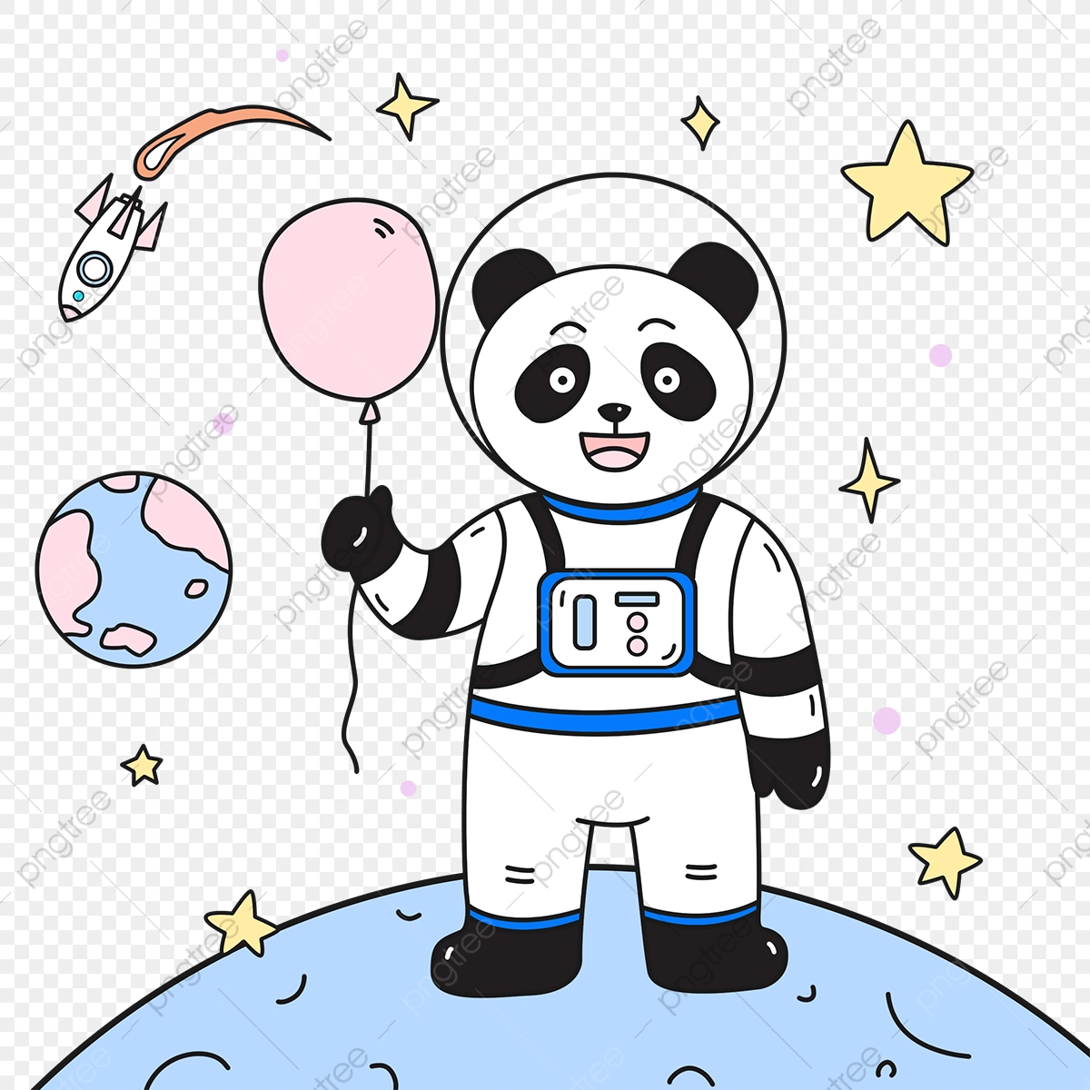 Astronaut Holding Of Colorful Balloons Wallpapers