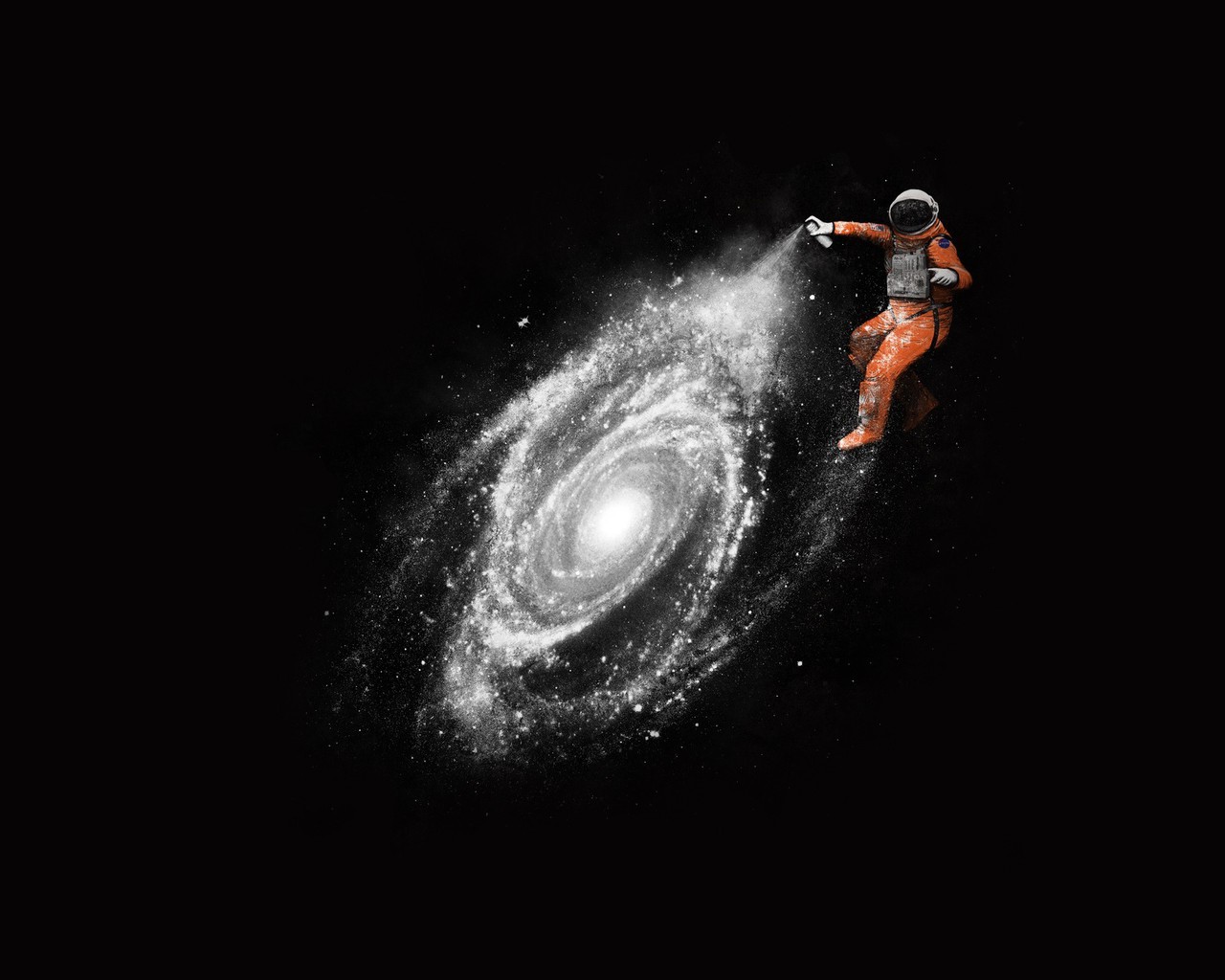 Astronaut In Galaxy Wallpapers