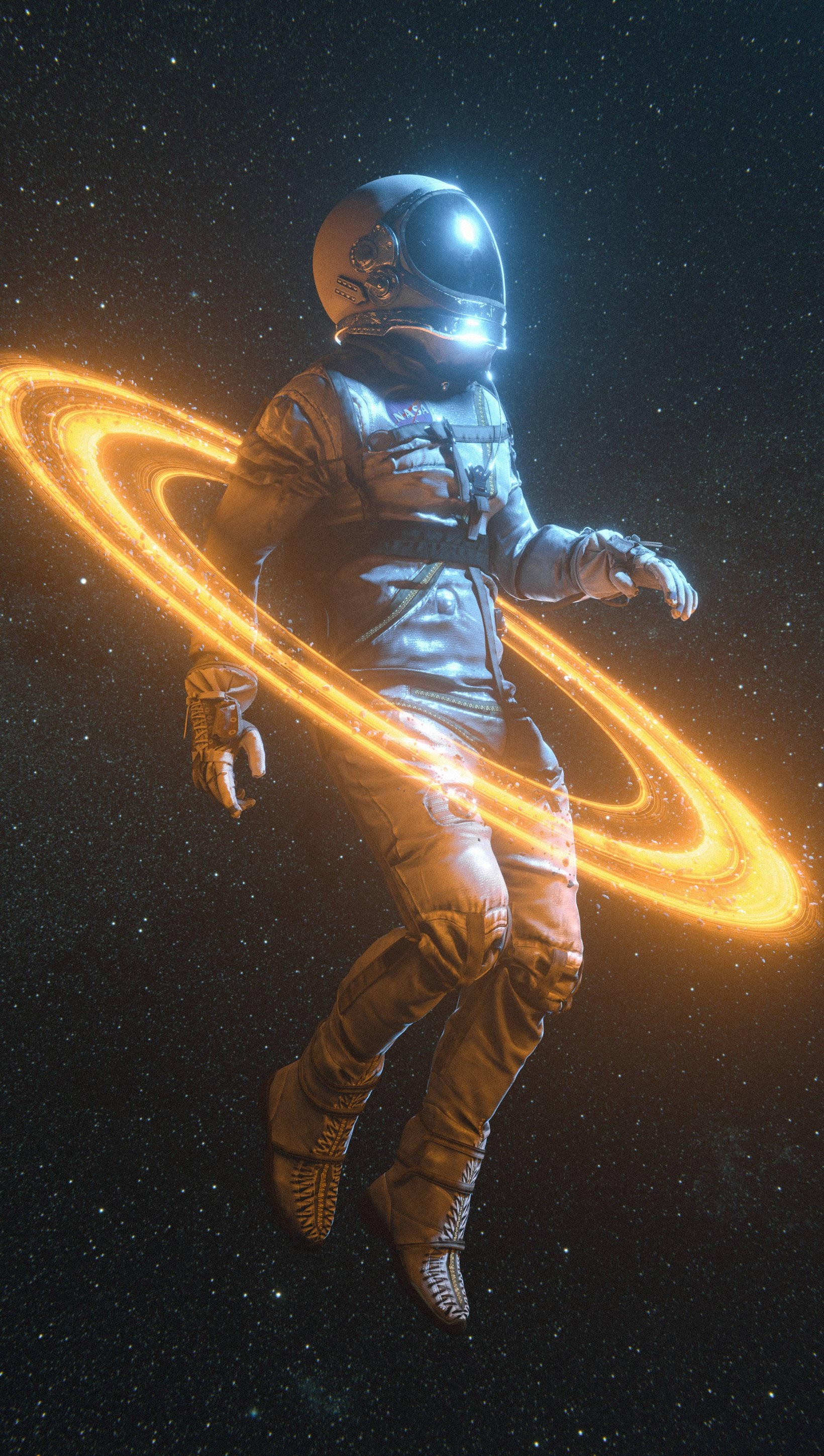 Astronaut In Galaxy Wallpapers