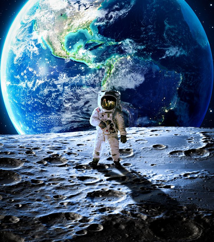 Astronaut On The Moon Wallpapers