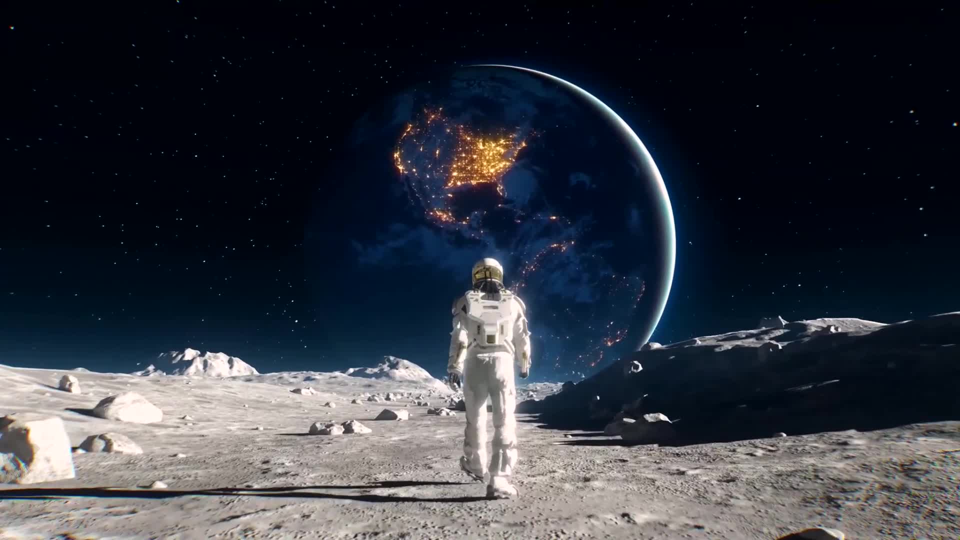 Astronaut On The Moon Wallpapers