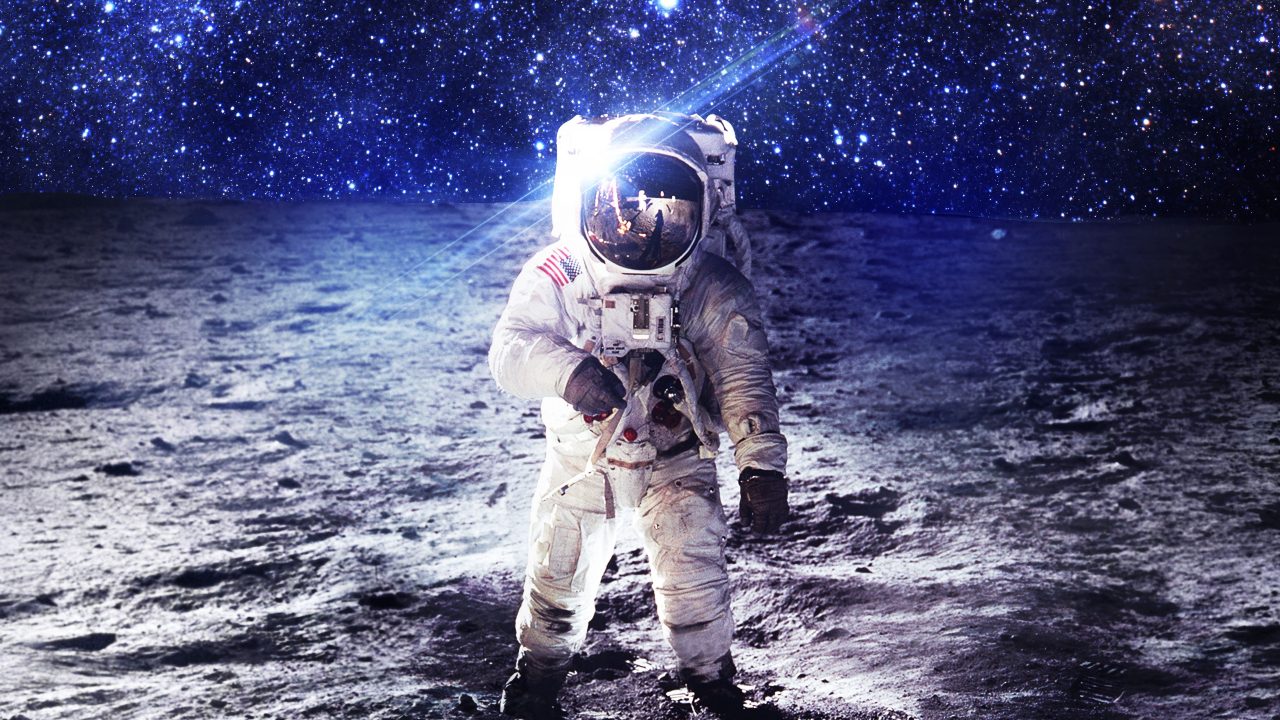 Astronaut On The Moon Wallpapers