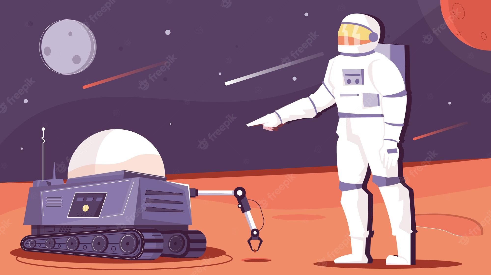 Astronaut Robot Wallpapers