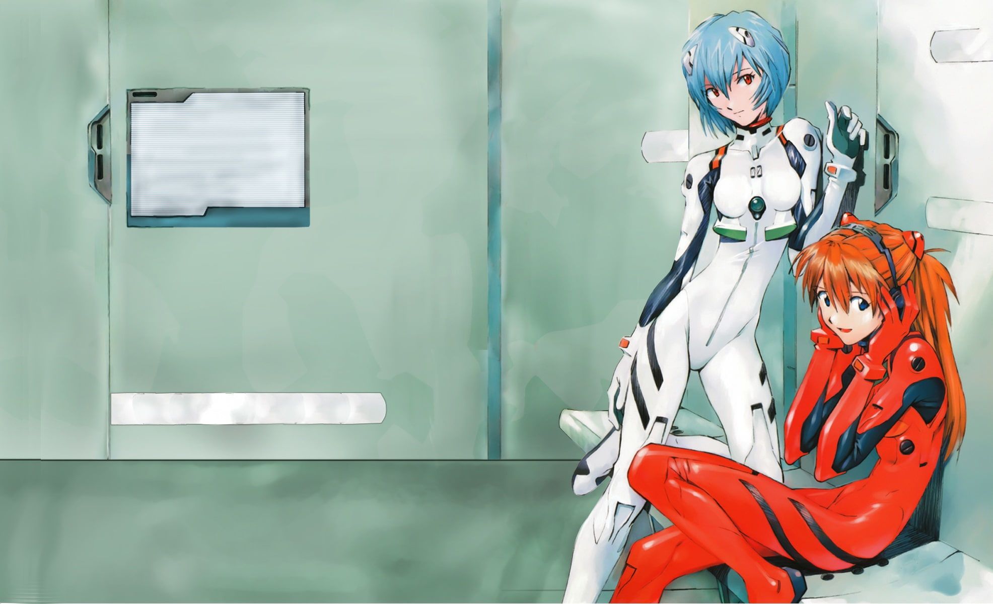 Asuka Langley Sohryu And Rei Ayanami Wallpapers