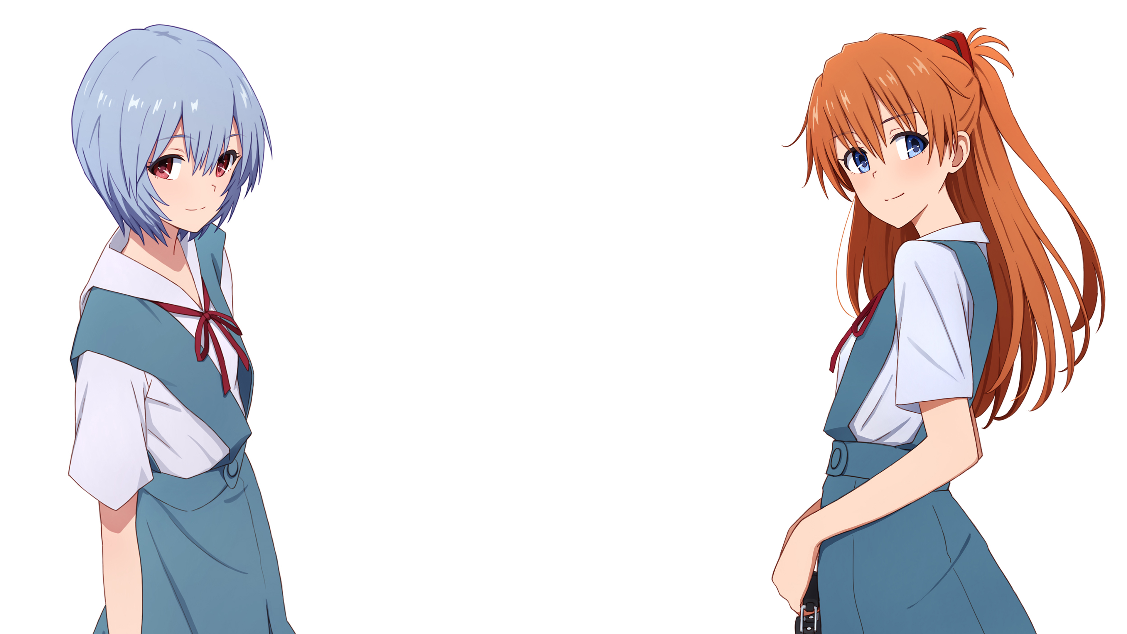 Asuka Langley Sohryu And Rei Ayanami Wallpapers