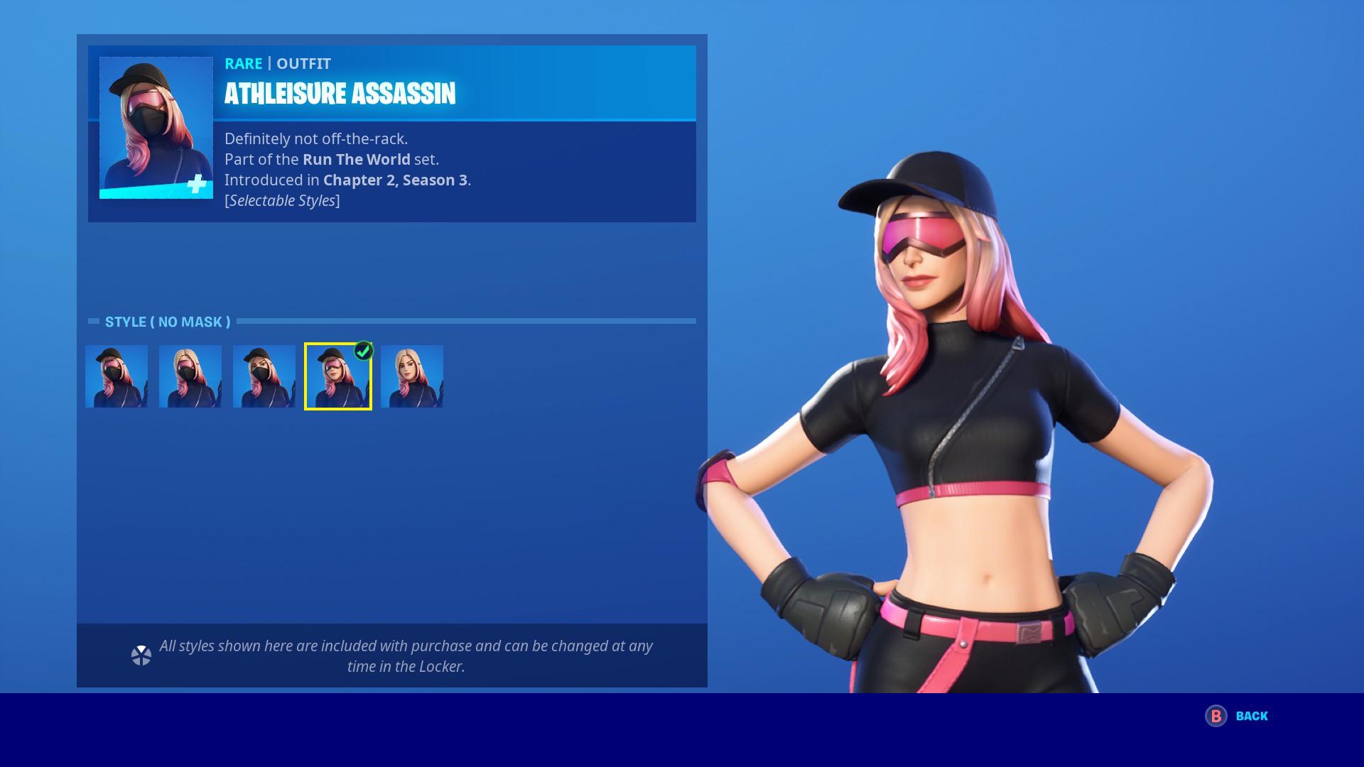 Athleisure Assassin Fortnite Wallpapers