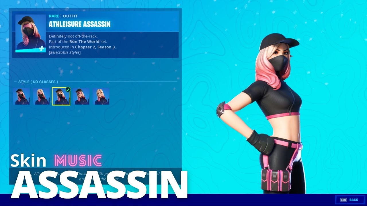 Athleisure Assassin Fortnite Wallpapers