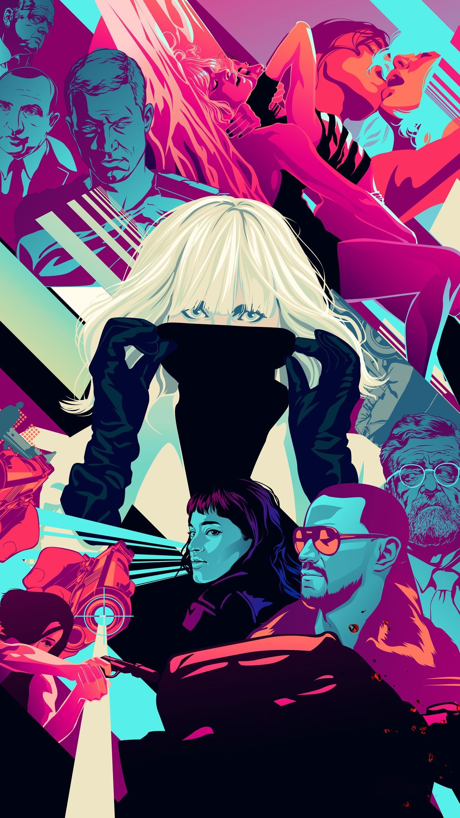 Atomic Blonde Warrior Woman Art Wallpapers