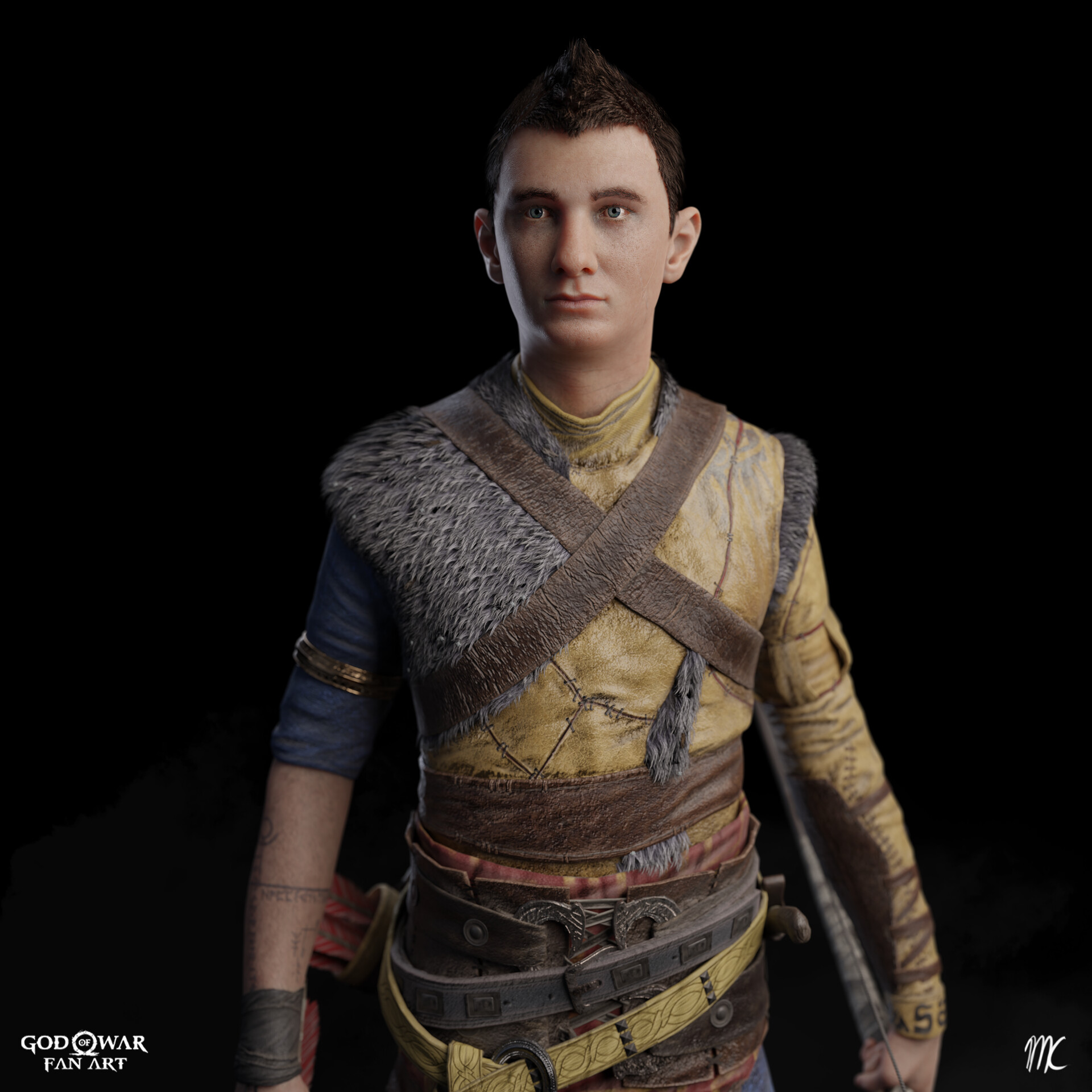 Atreus in God of War Ragnarok Wallpapers