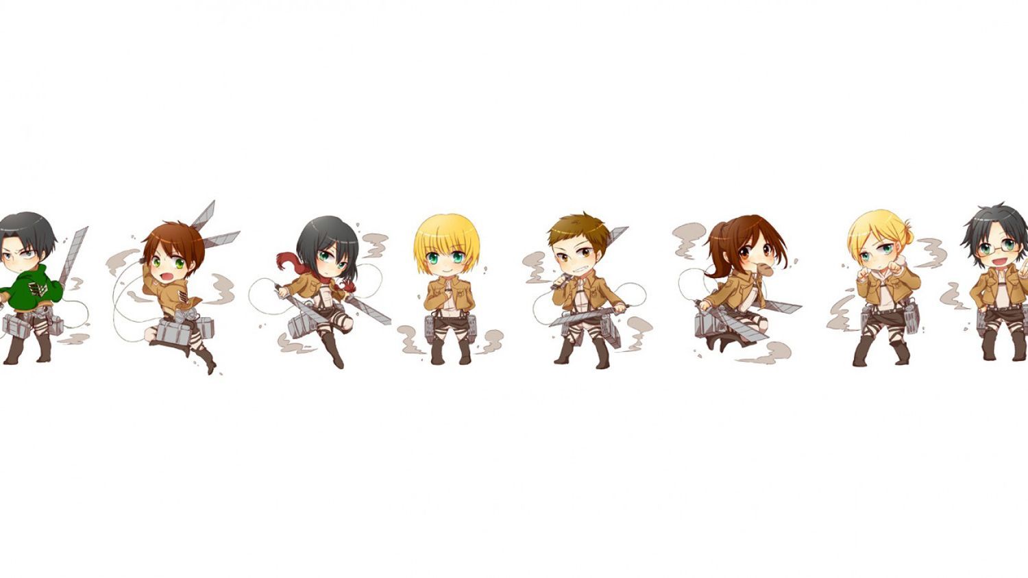 attack on titan chibi wallpaper hd Wallpapers