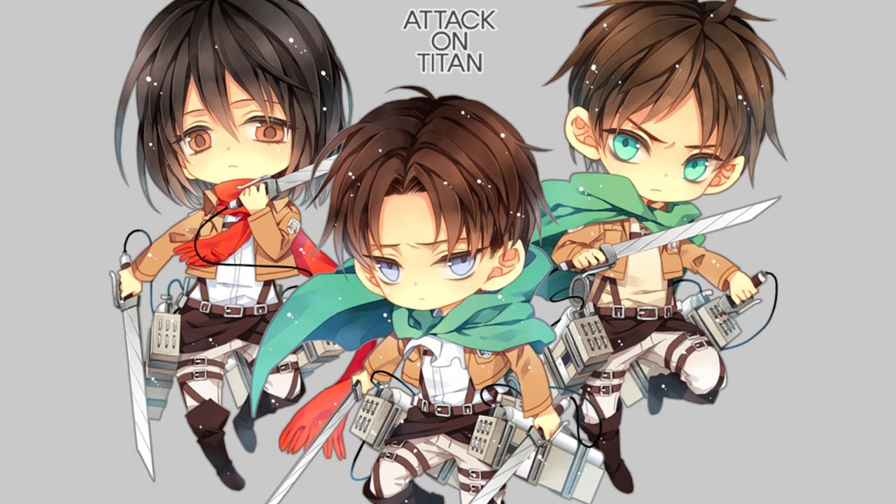 attack on titan chibi wallpapers Wallpapers