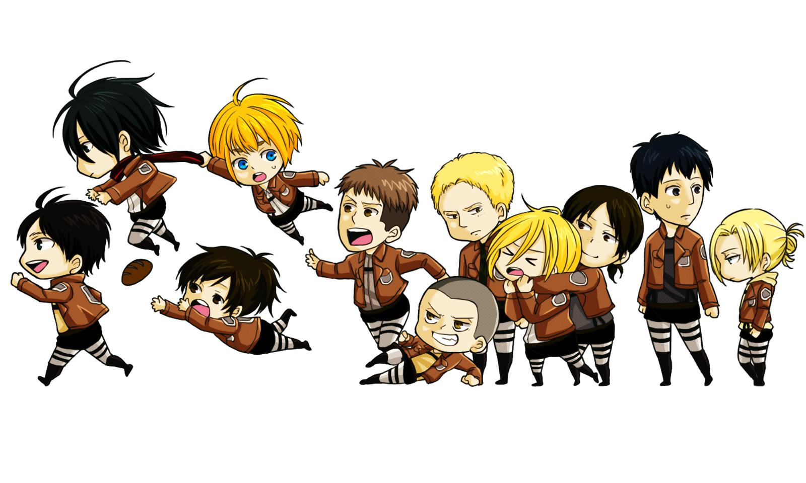 attack on titan chibi wallpapers Wallpapers
