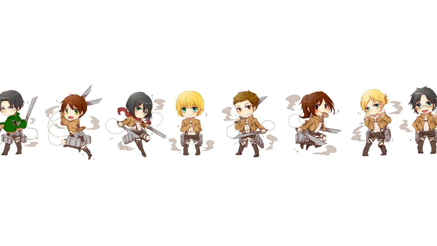 attack on titan chibi wallpapers Wallpapers