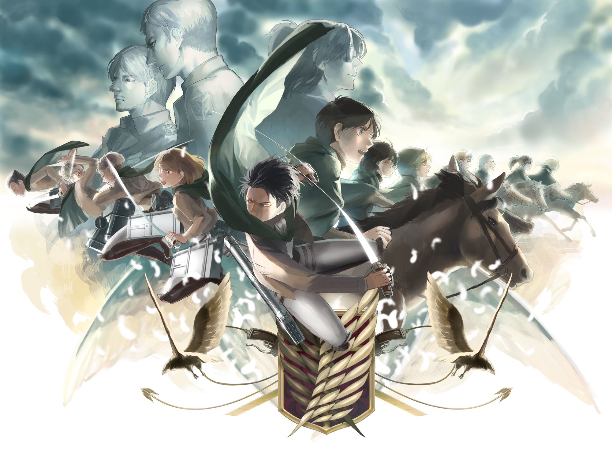 attack on titan erwin Wallpapers