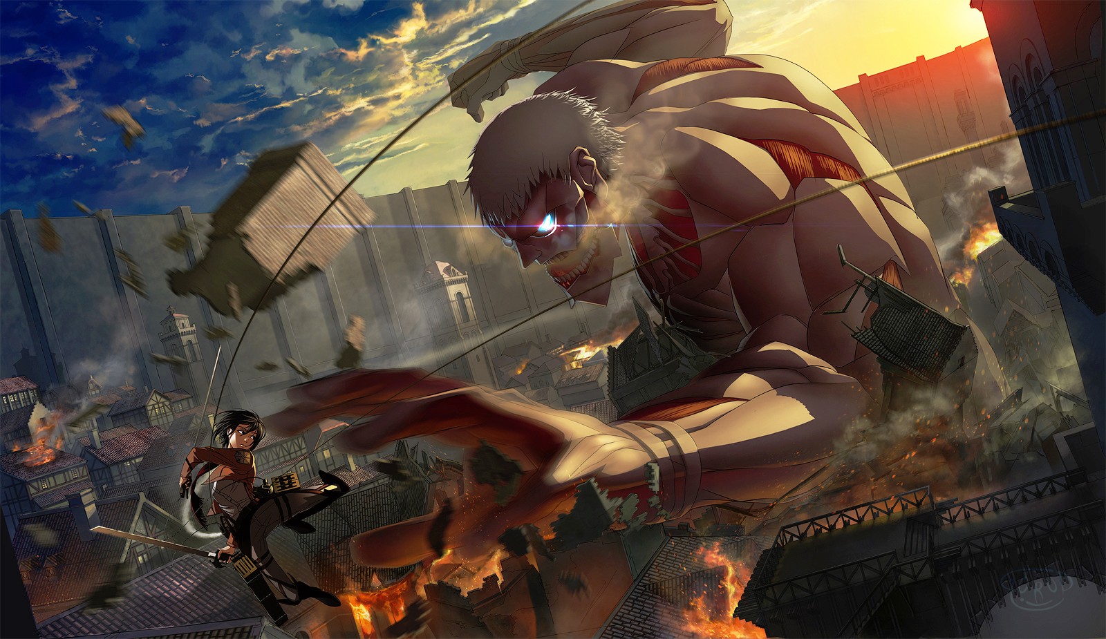 attack on titan logo Wallpapers