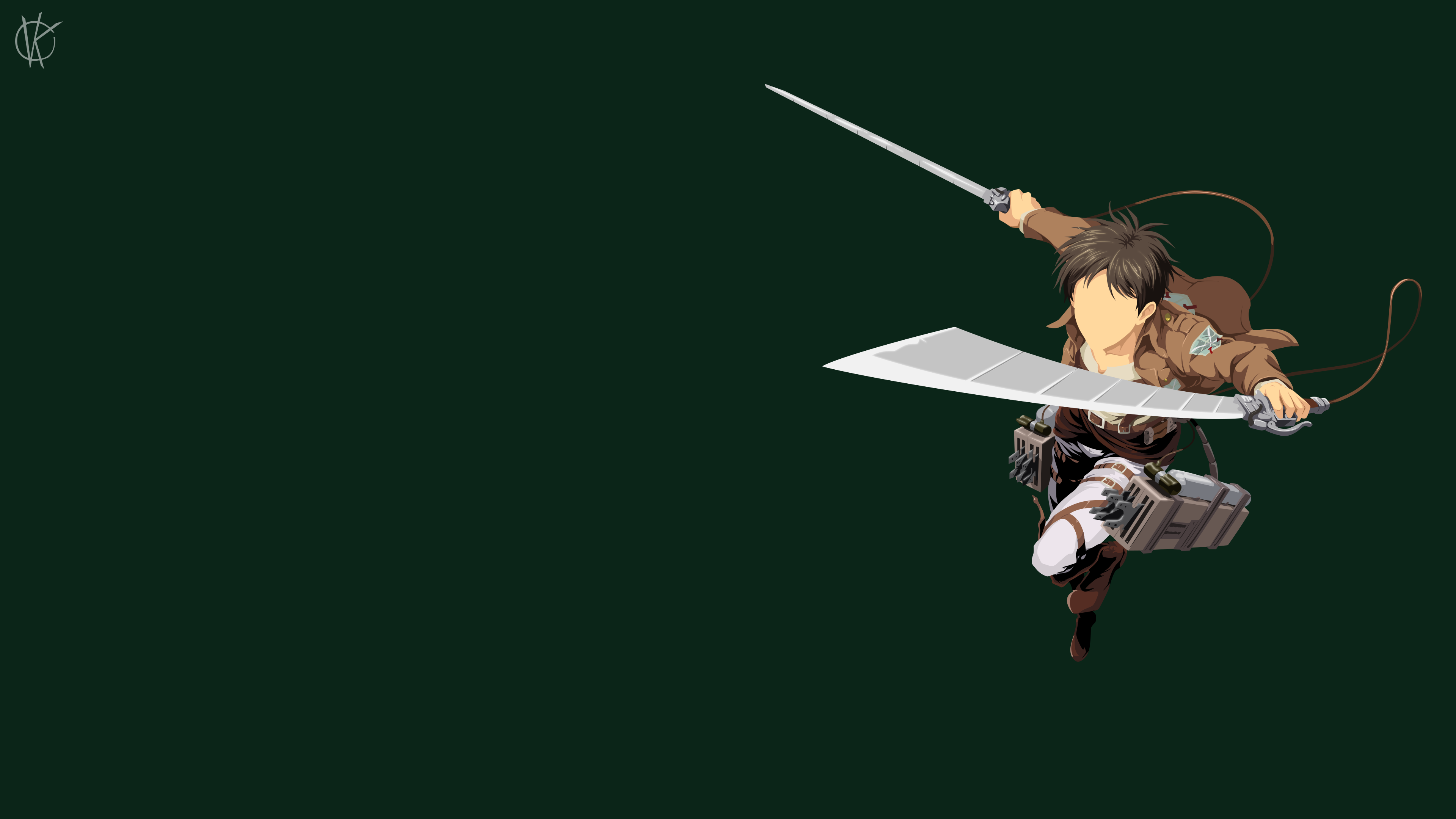 attack on titan minimalist Wallpapers