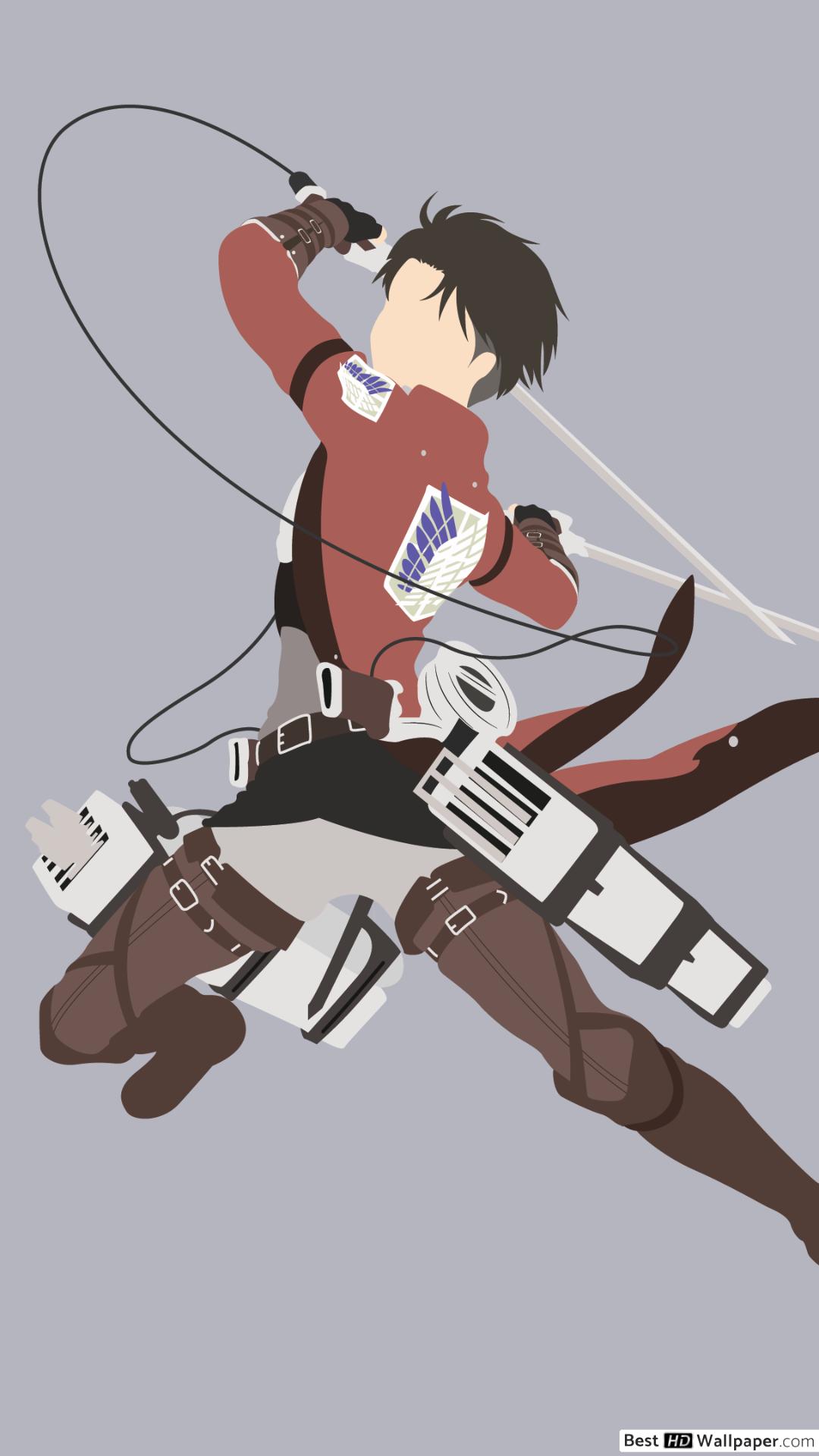 attack on titan minimalist Wallpapers