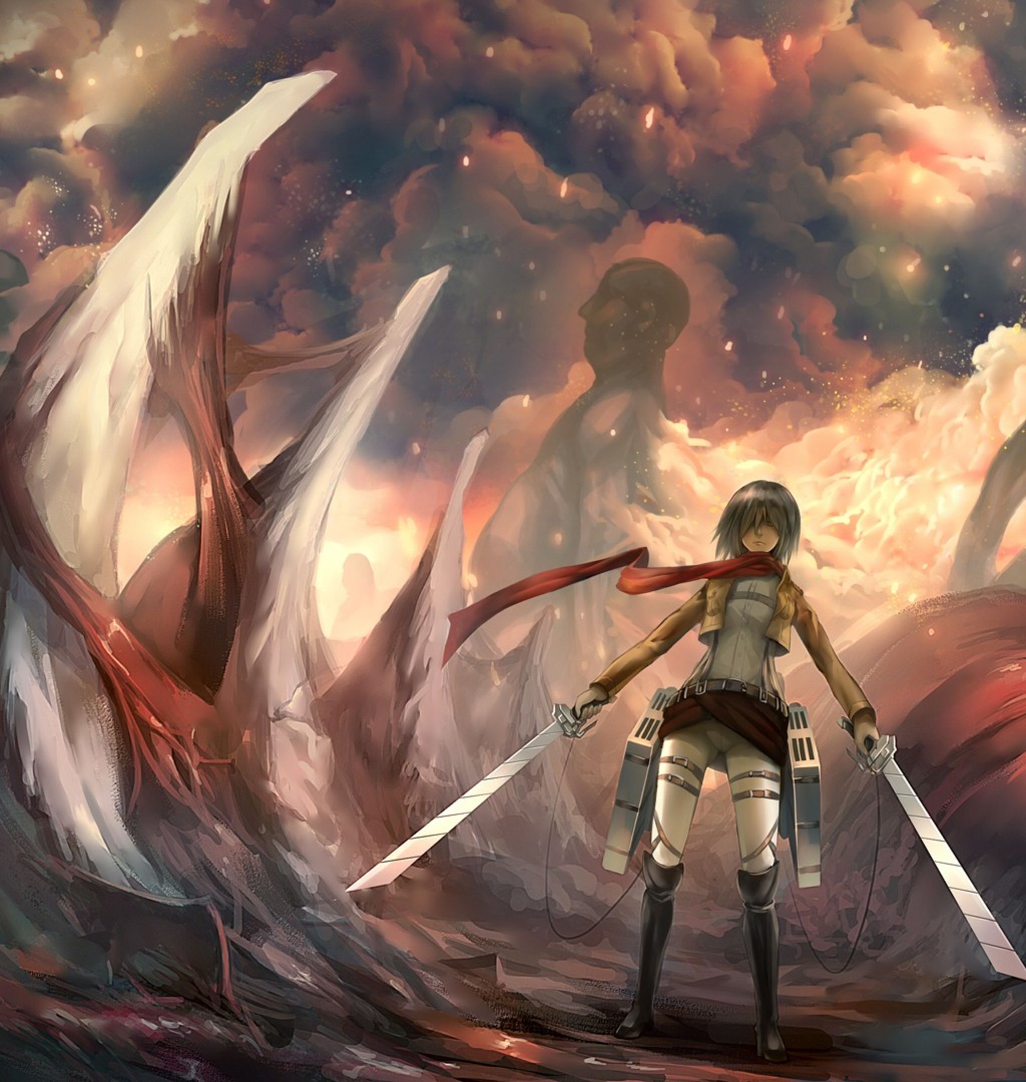 attack on titan oled Wallpapers