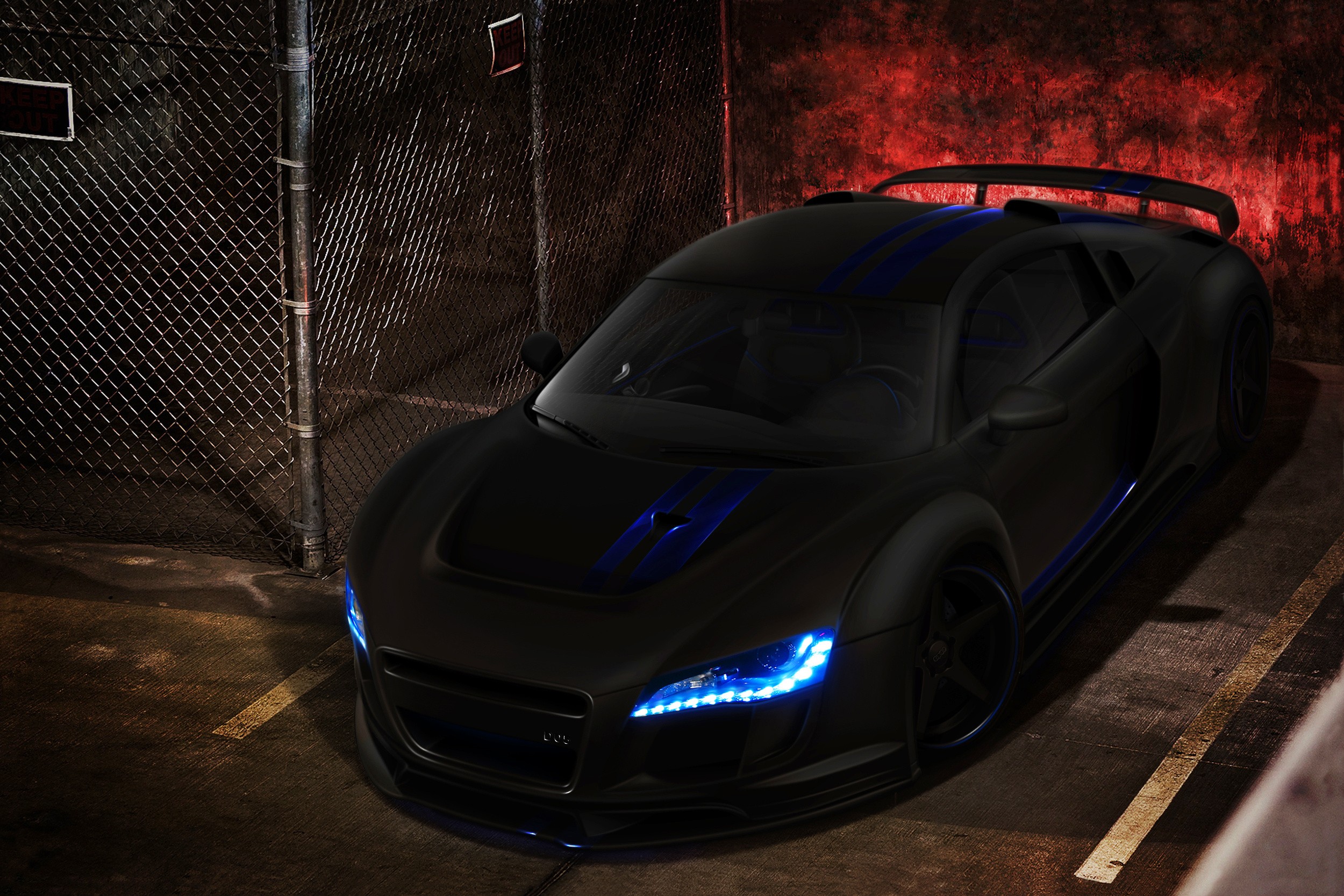 Audi R8 Black Wallpapers