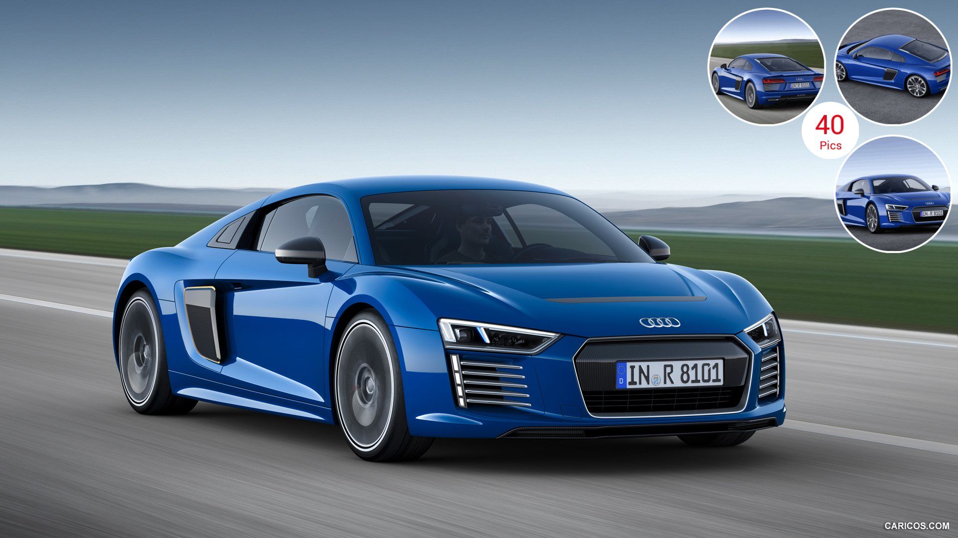 Audi R8 Matte Blue Wallpapers