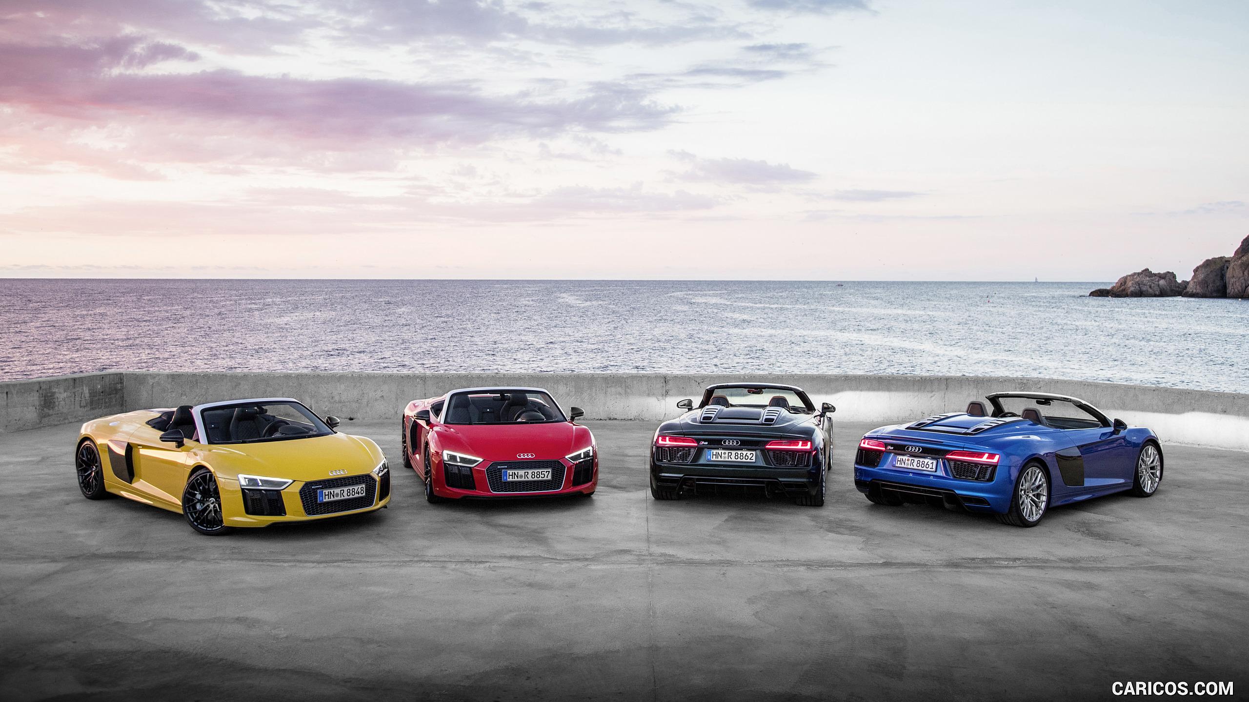 Audi R8 Spyder V10 Plus 2017 Wallpapers