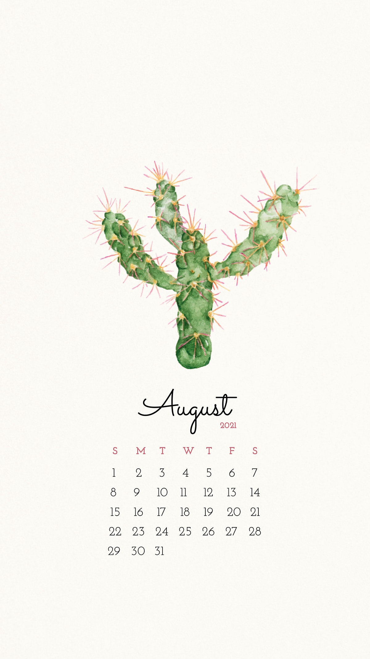 August 2021 Calendar Wallpapers