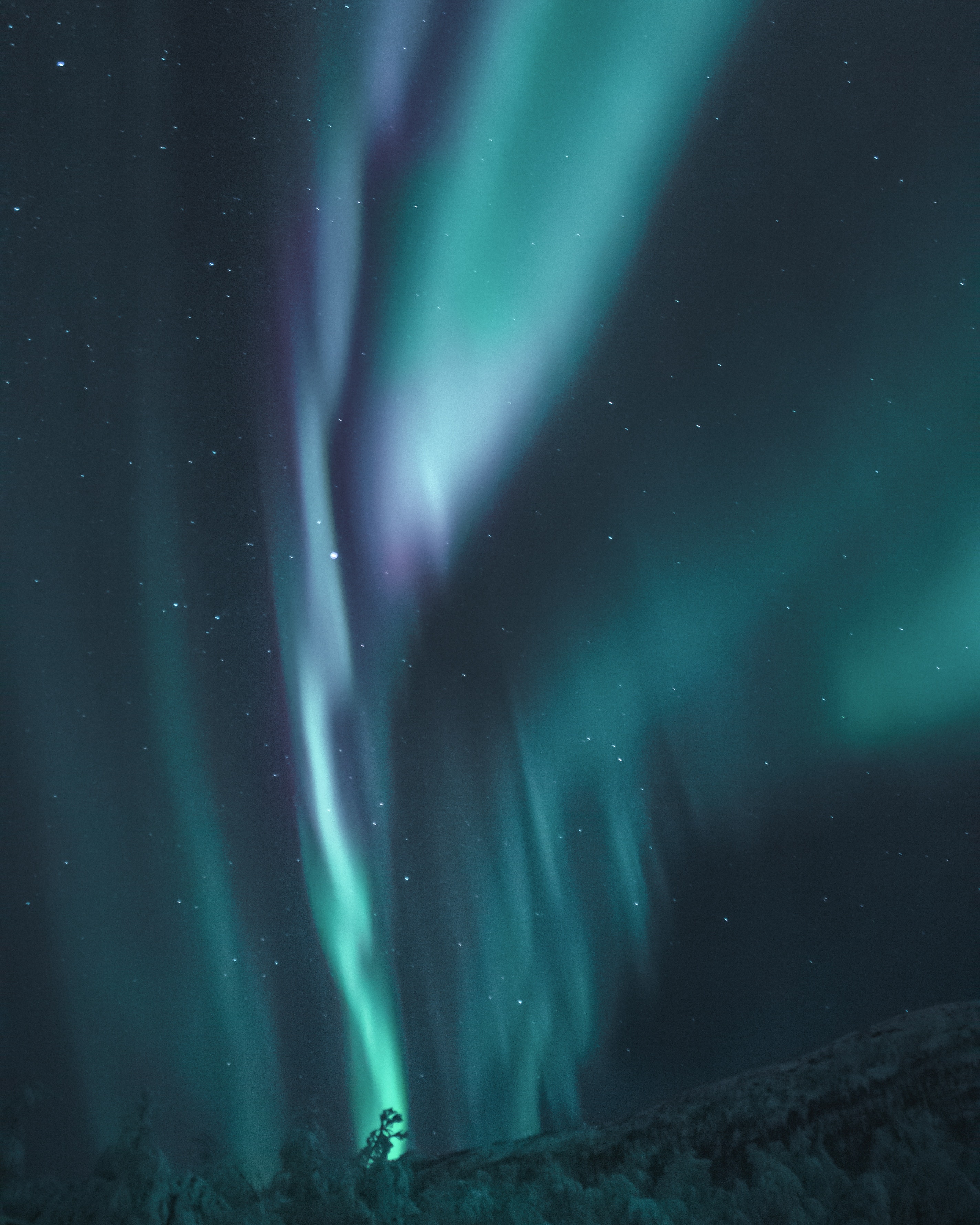 Aurora Borealis Background