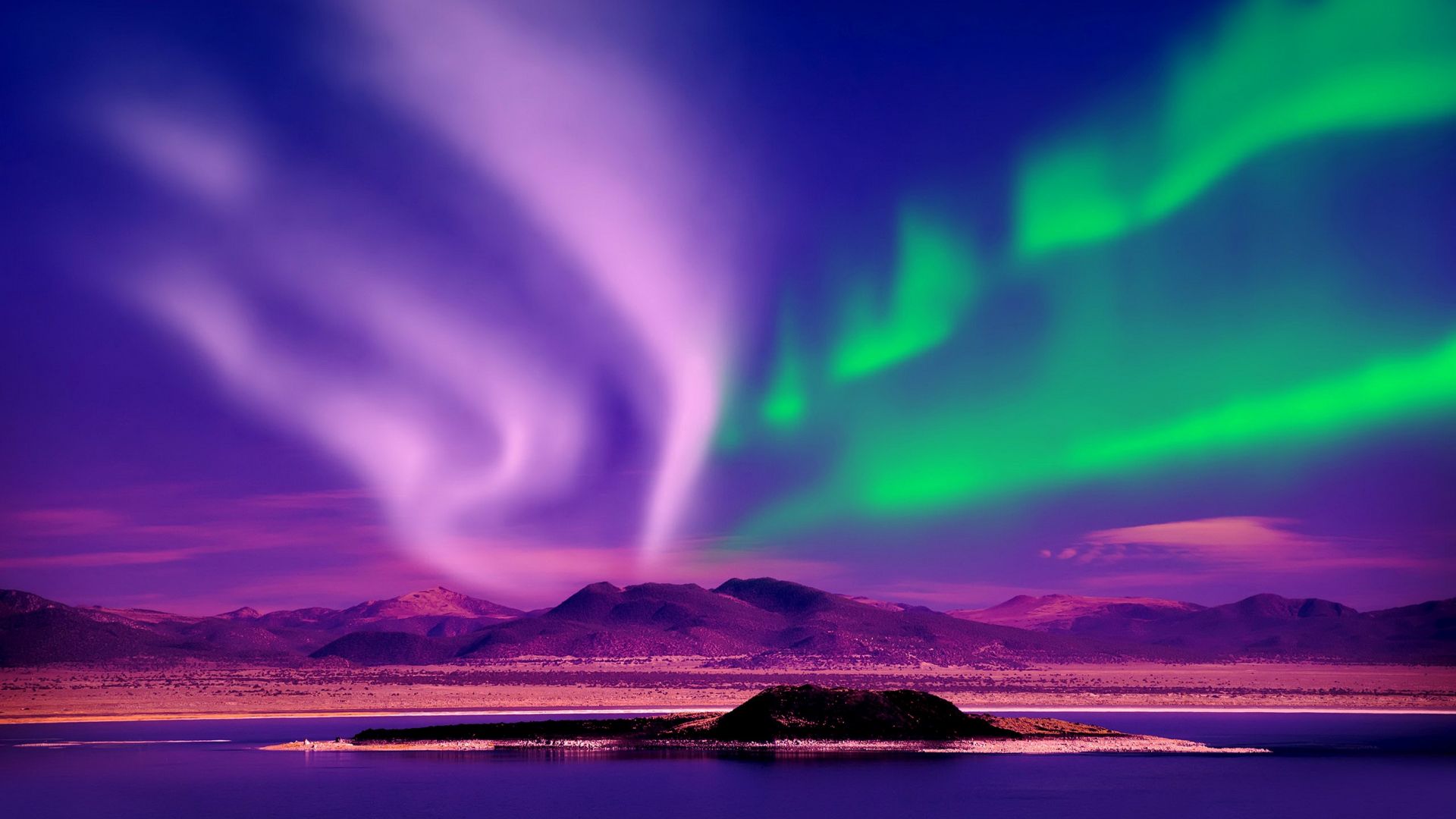 Aurora Borealis Background