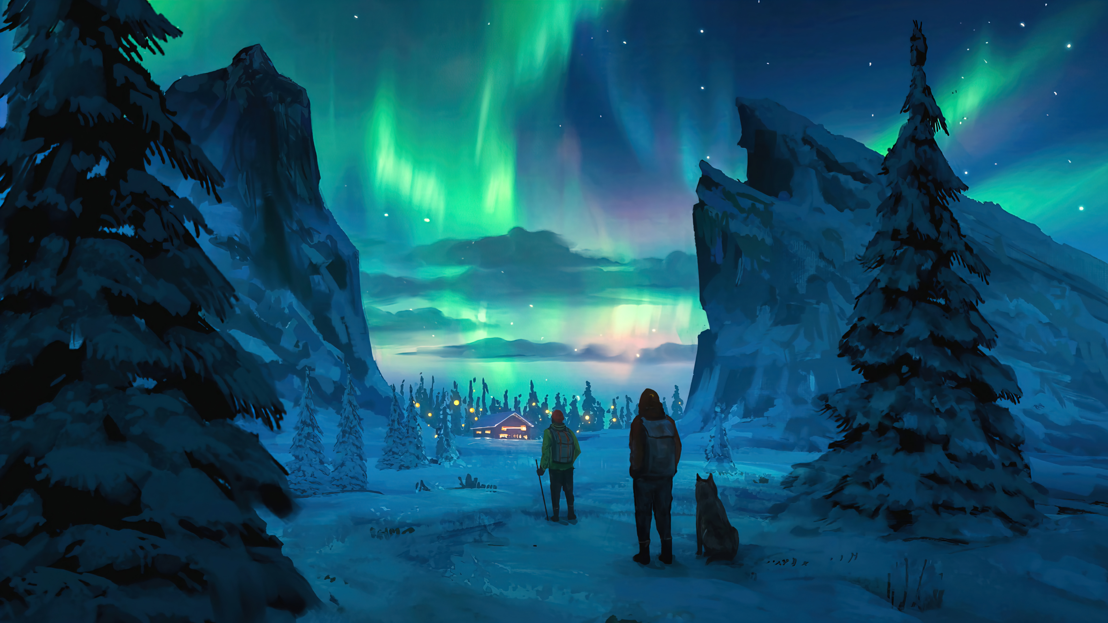 Aurora Borealis Digital Art Wallpapers