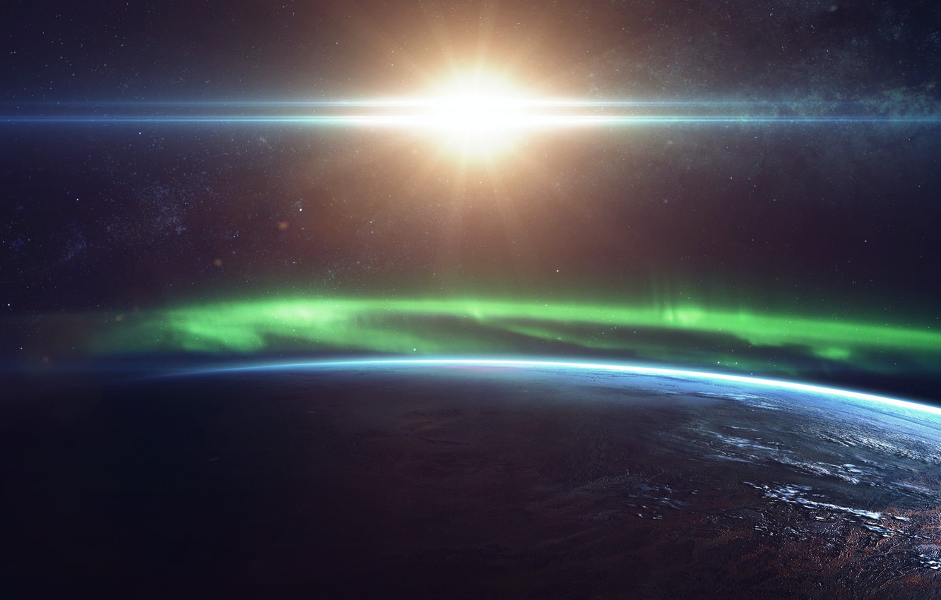 Aurora Borealis From Space Wallpapers