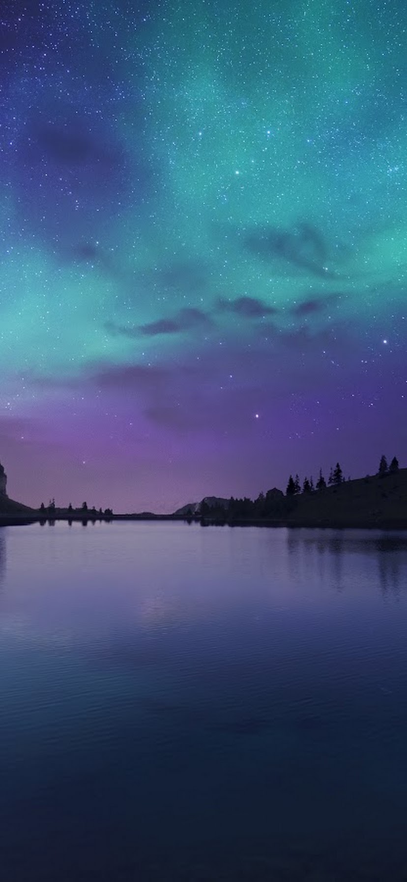 Aurora Borealis Hd Night Reflection Wallpapers