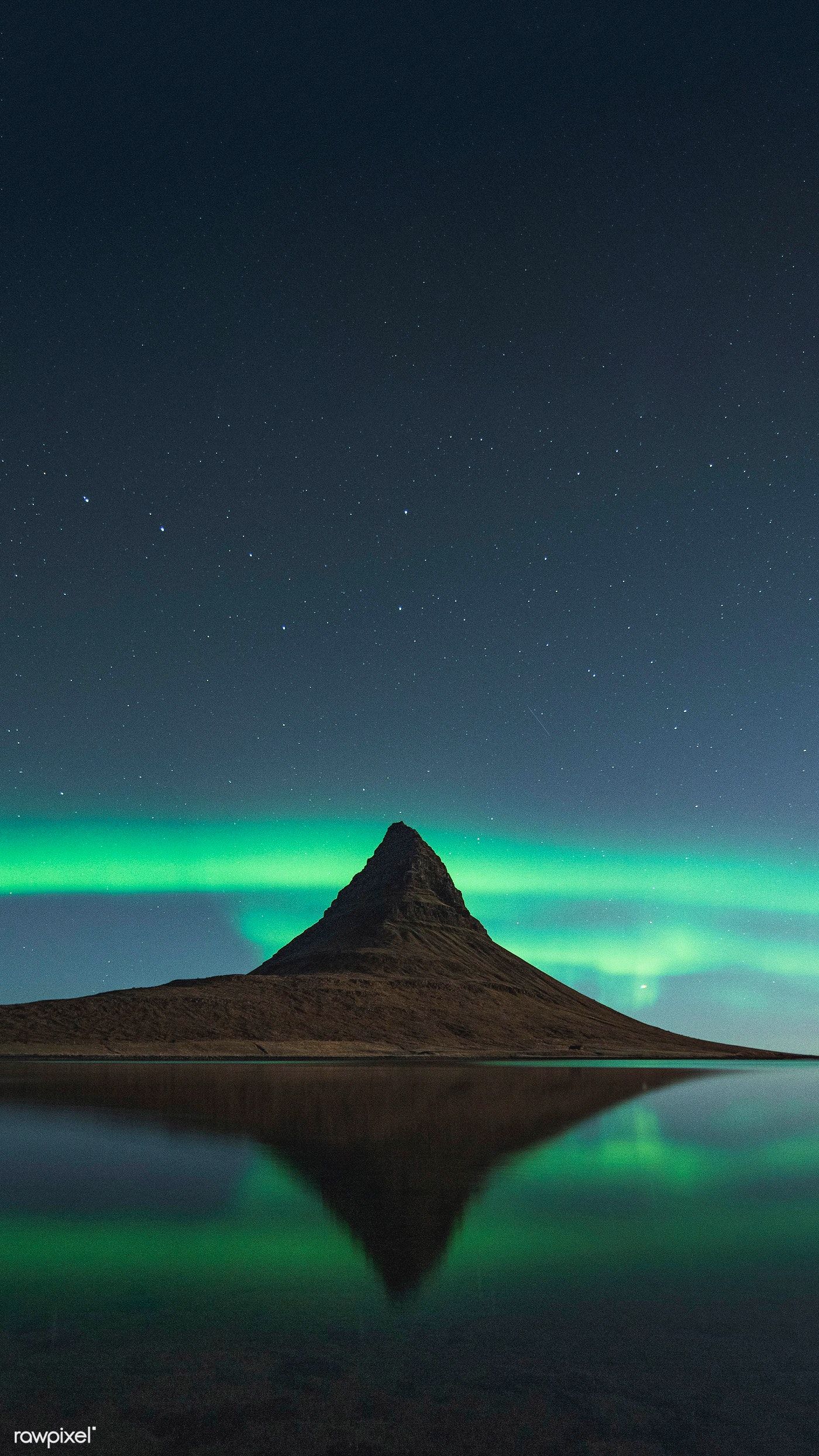 Aurora Borealis Kirkjufell Iceland Wallpapers