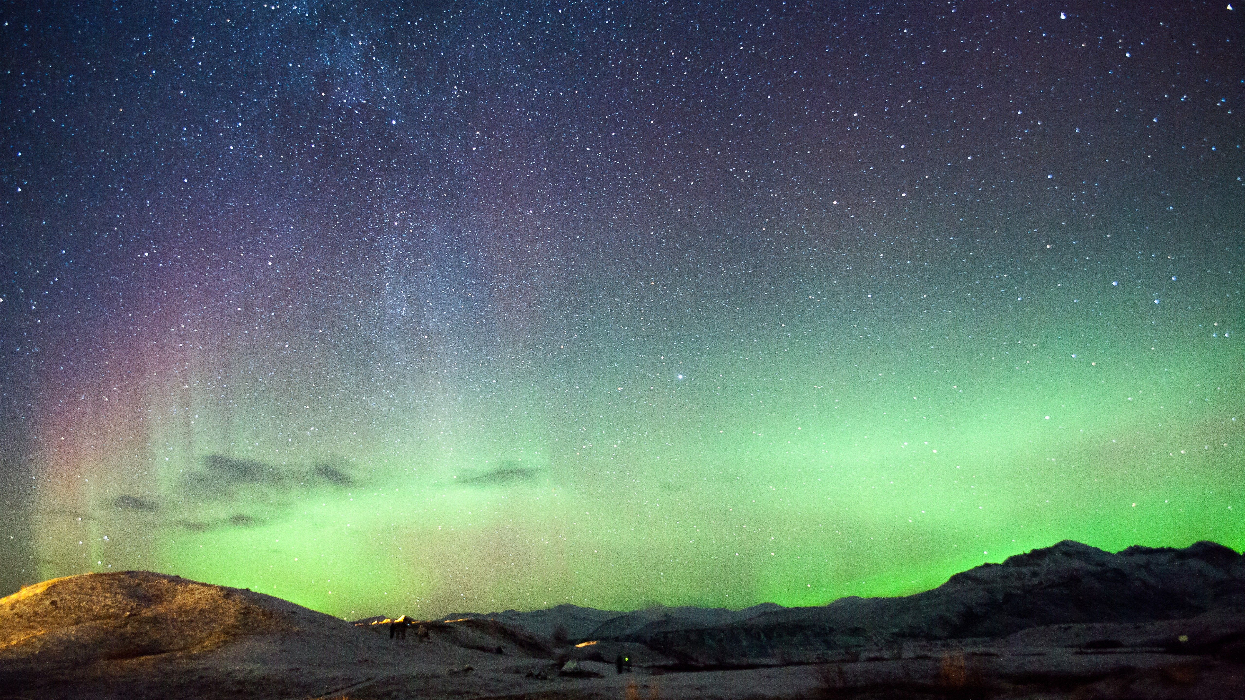 Aurora Borealis Kirkjufell Iceland Wallpapers