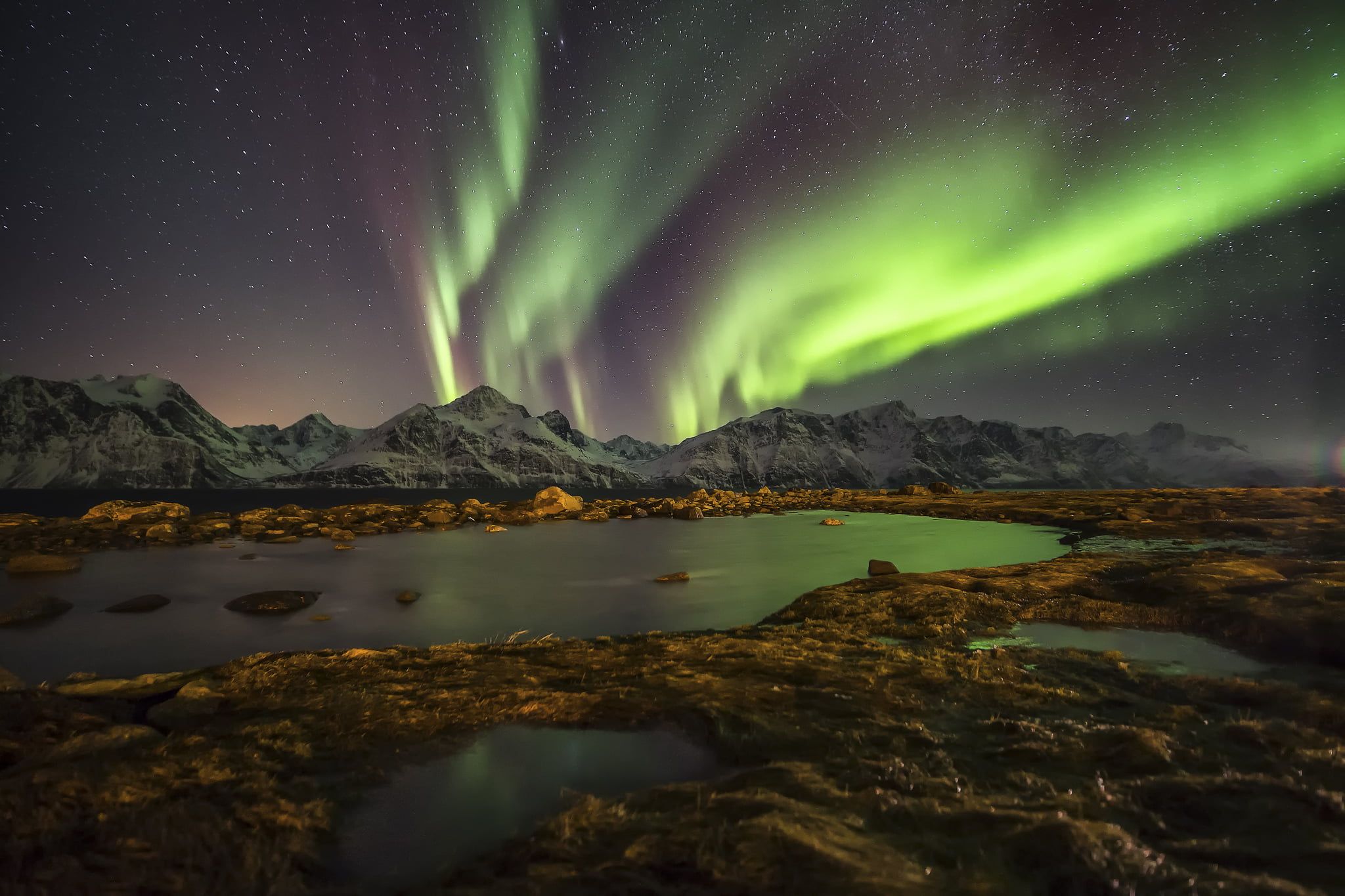 Aurora Borealis Landscape Photography Wallpapers