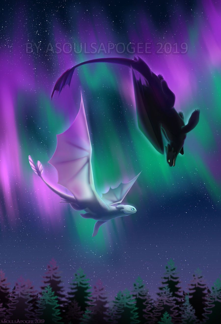 Aurora Dragons Wallpapers