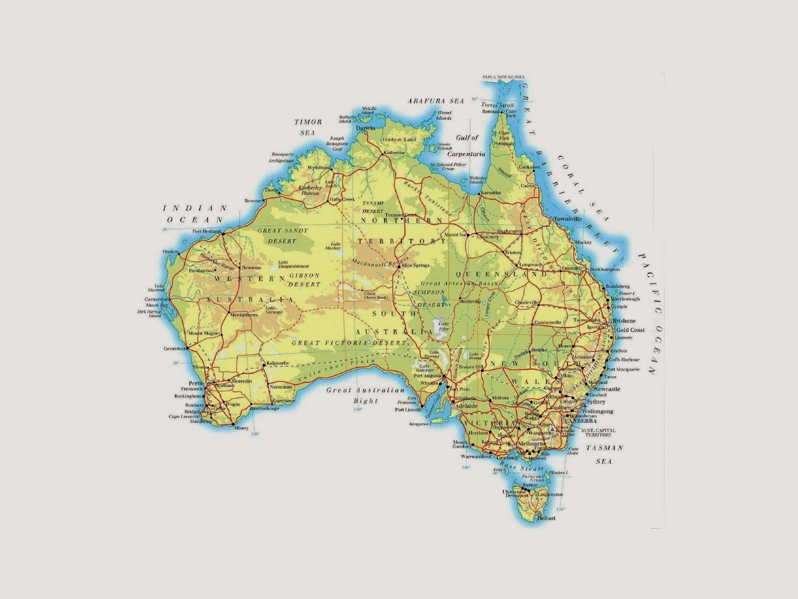 Australian Map Picture Wallpapers