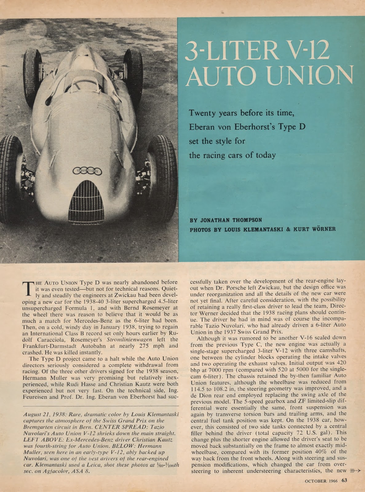 Auto Union Silver Arrow Type A Wallpapers