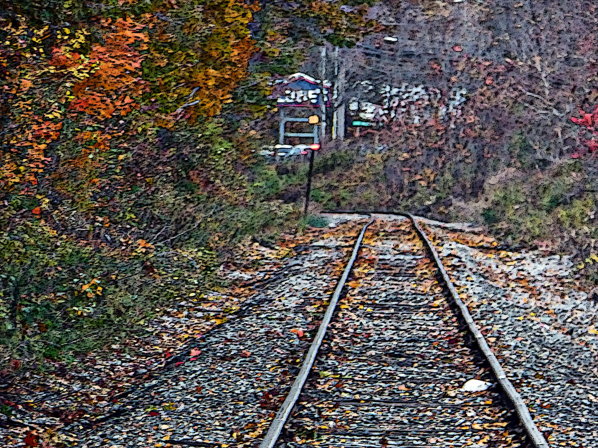 Autumn And Railroad Tracks Wallpapers