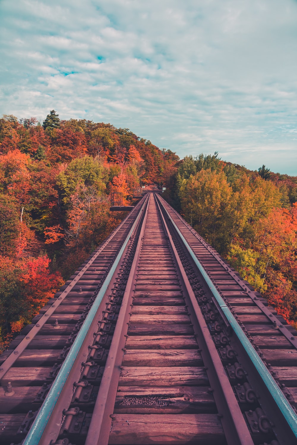 Autumn And Railroad Tracks Wallpapers