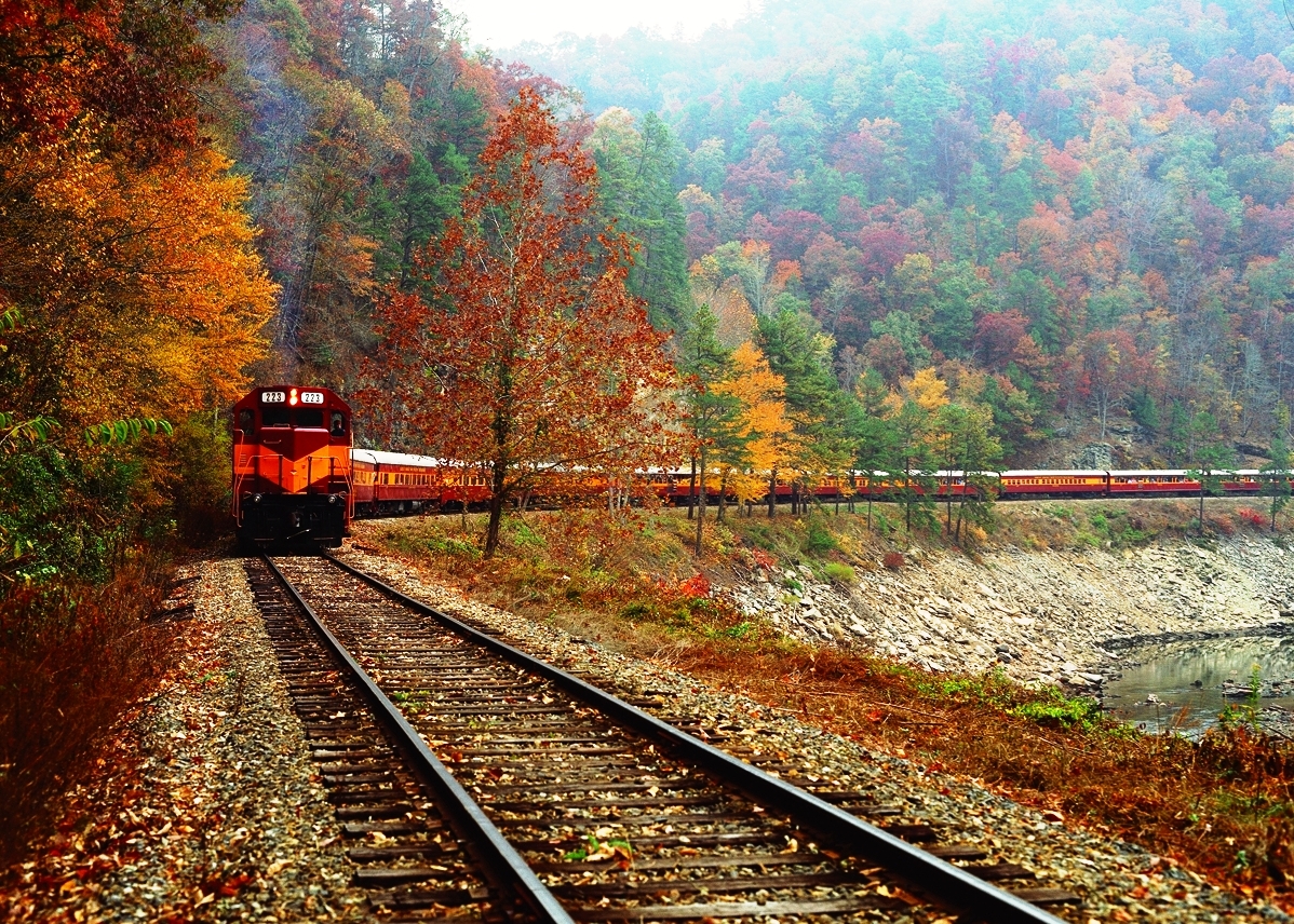 Autumn And Railroad Tracks Wallpapers