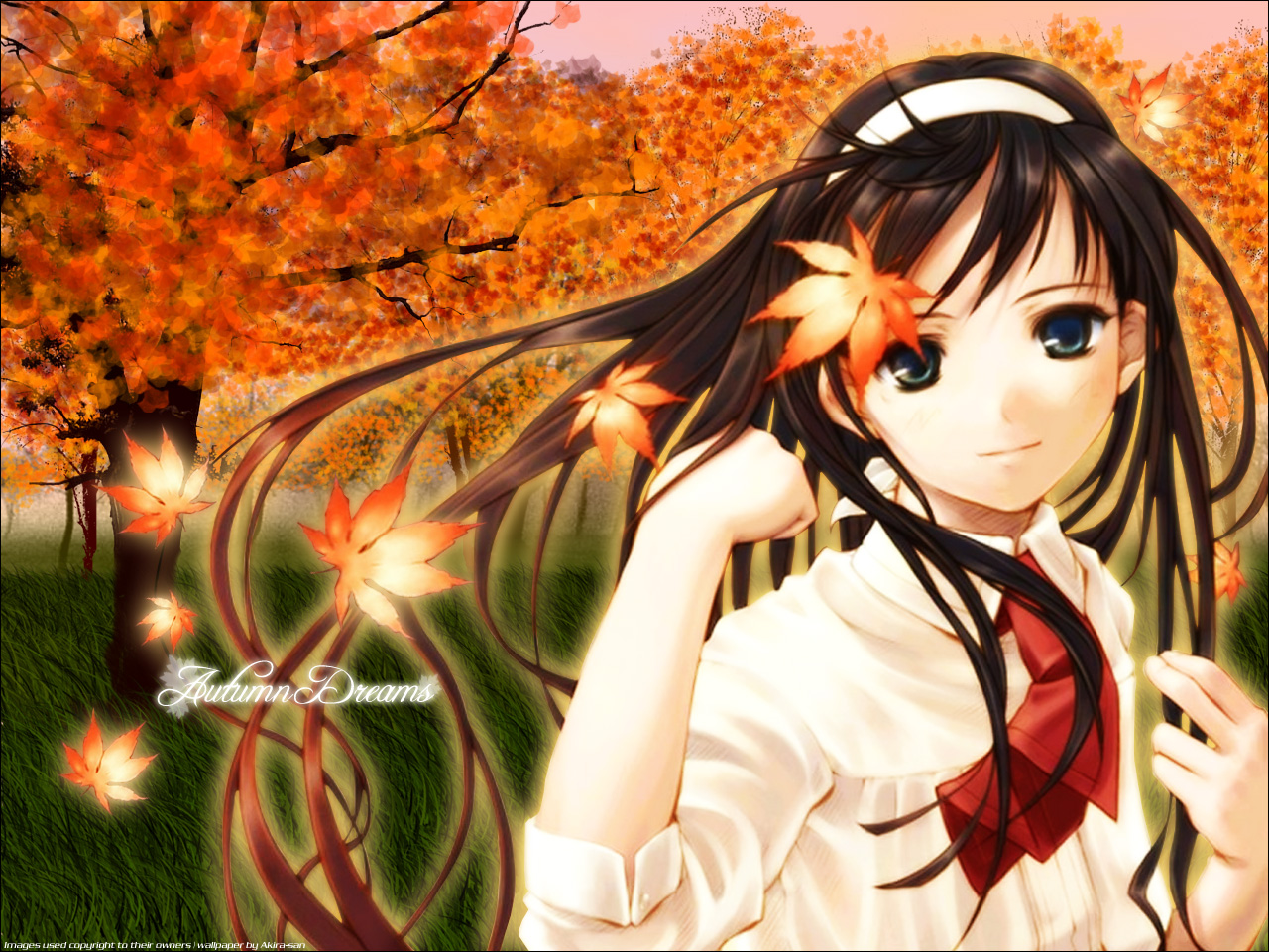 Autumn Anime Girl Wallpapers