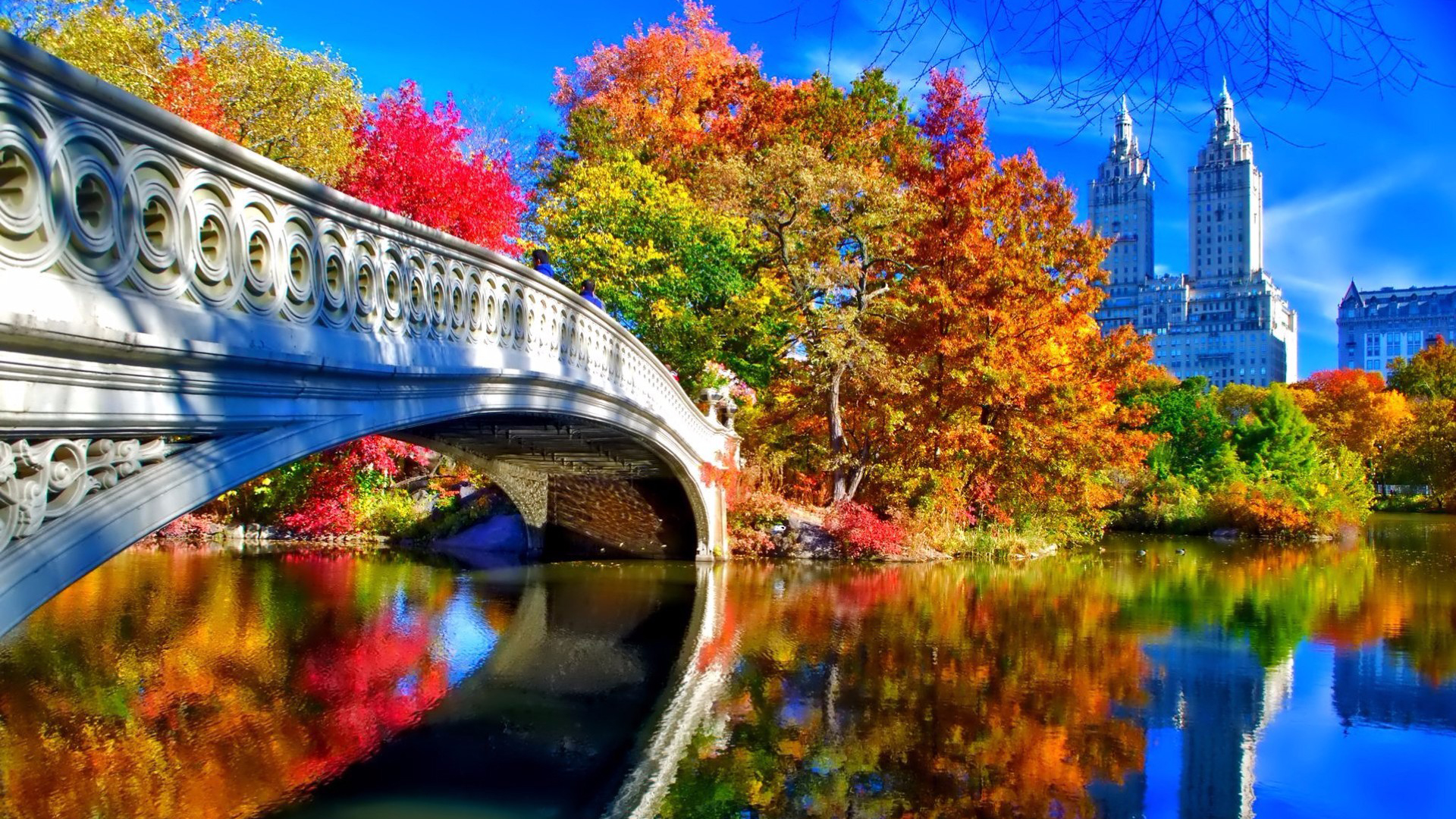 Autumn Bridge Wallpapers