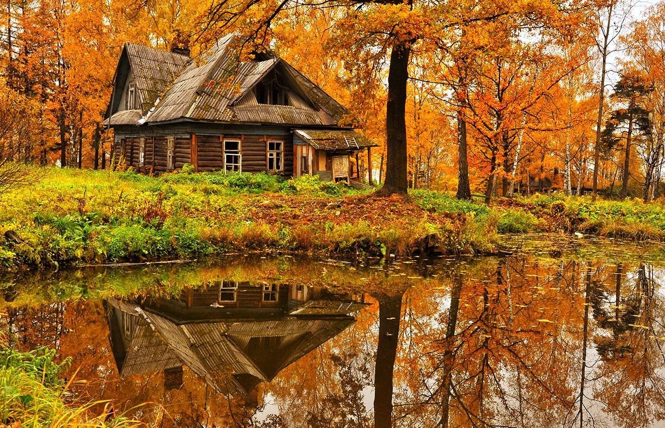 Autumn Cabin Wallpapers