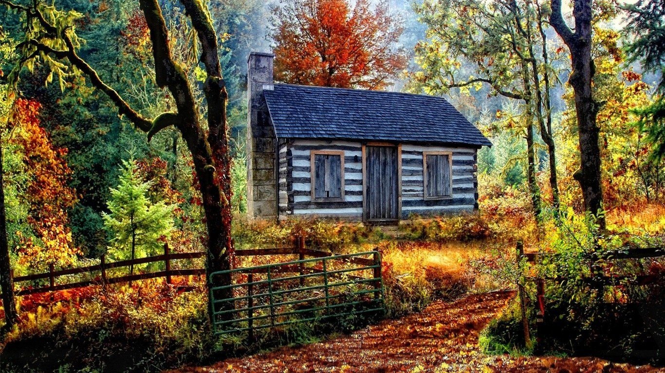 Autumn Cabin Wallpapers