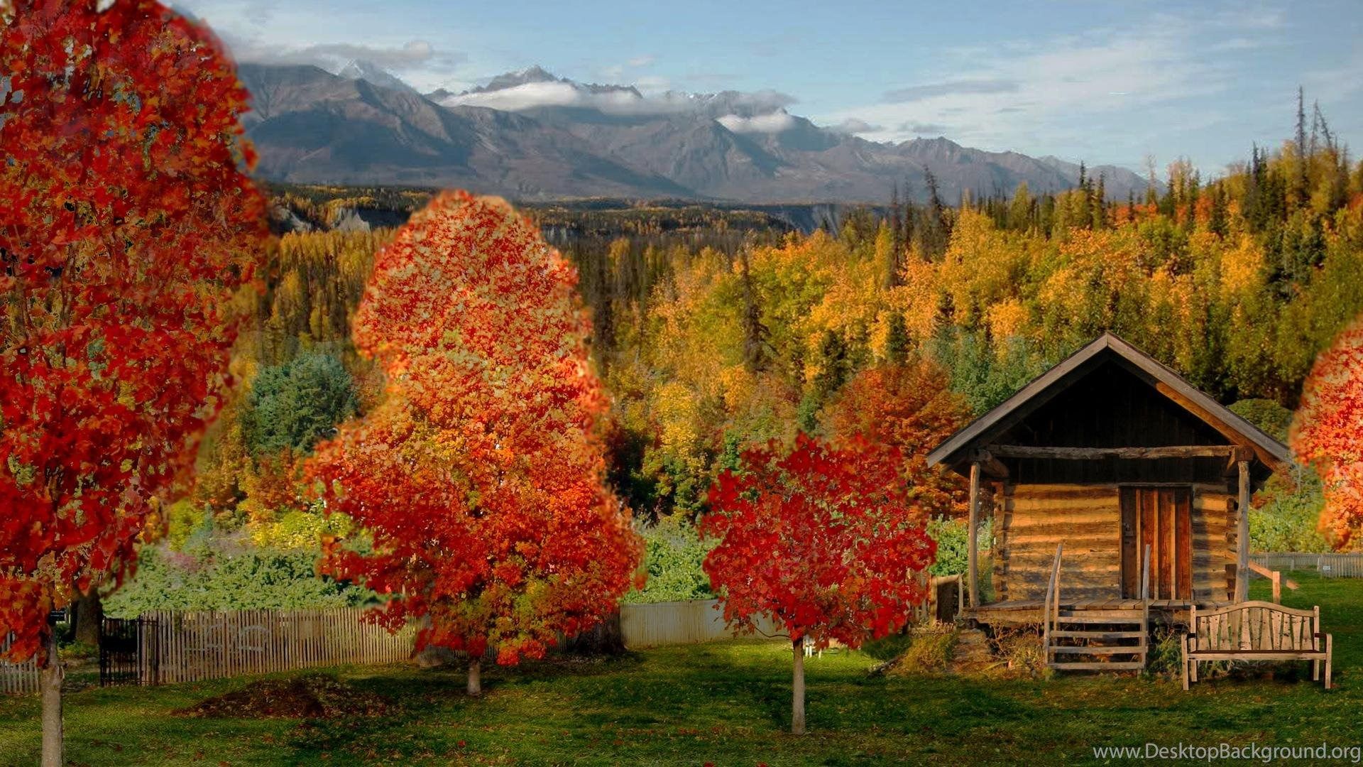 Autumn Cabin Wallpapers