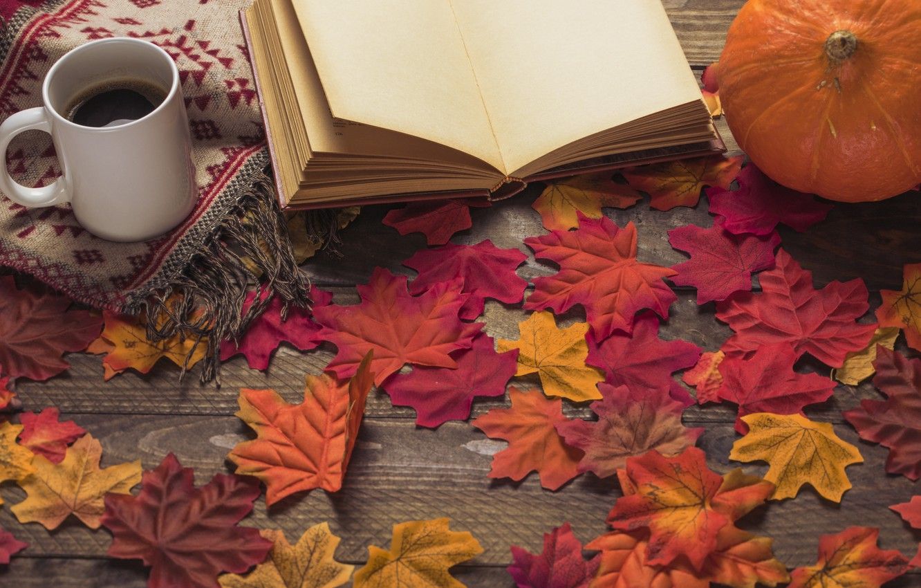 Autumn Coffee Books Wallpapers