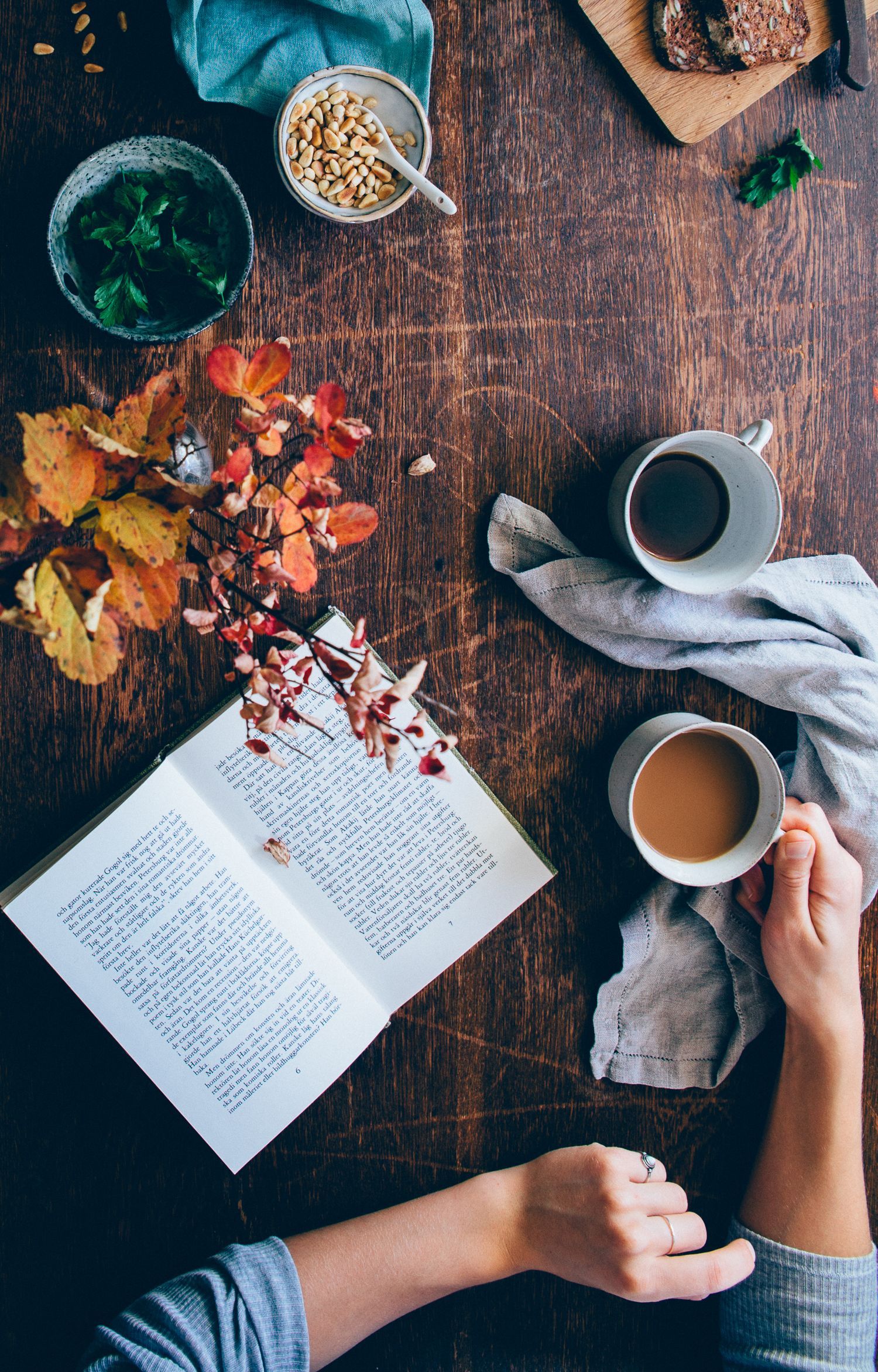 Autumn Coffee Books Wallpapers